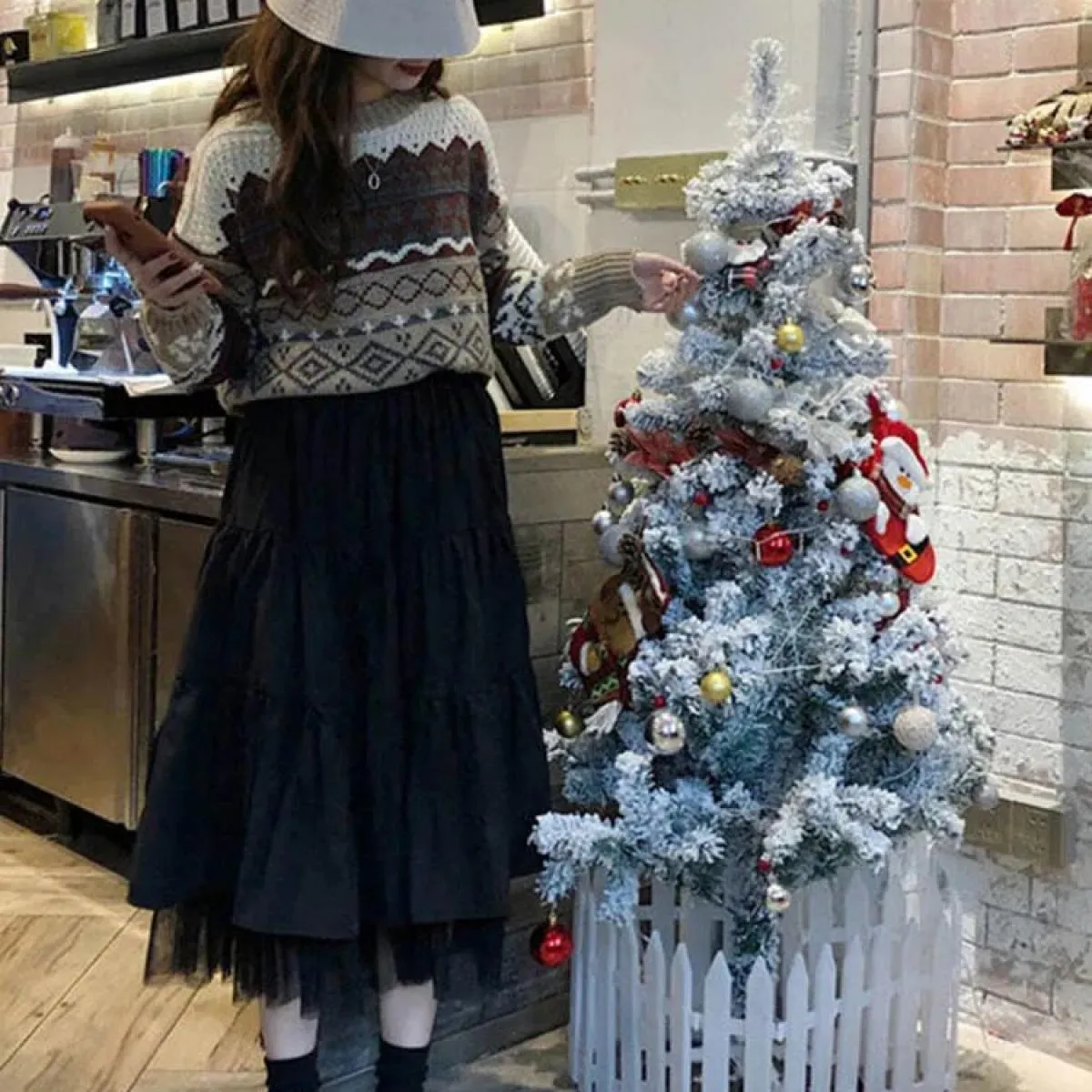 Gonne lunghe in tulle midi Donna 2023 Autunno Elastico a vita alta Tutu in rete Gonne a pieghe Donna Gonna lunga bianca nera Str