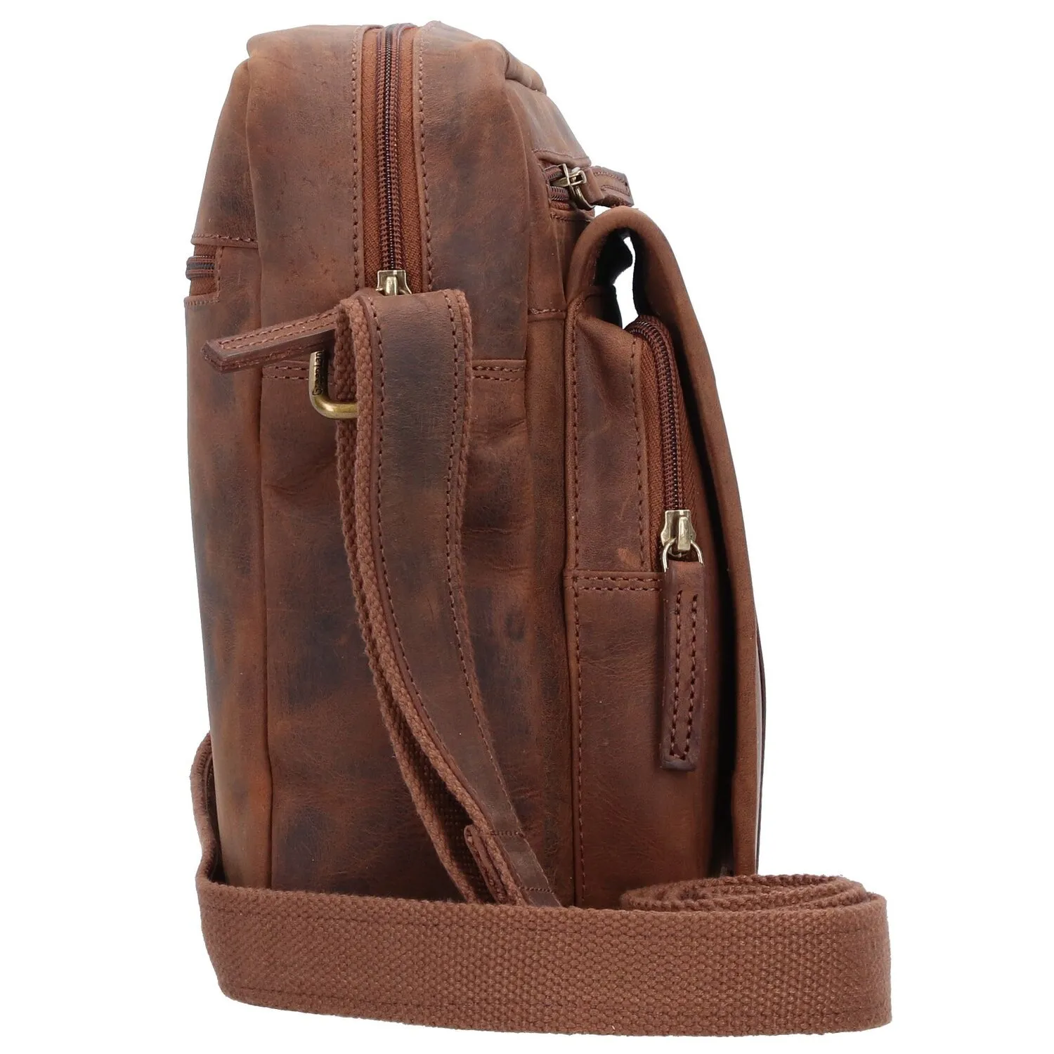 Greenland Nature Montenegro Borsa a tracolla RFID in pelle 22 cm