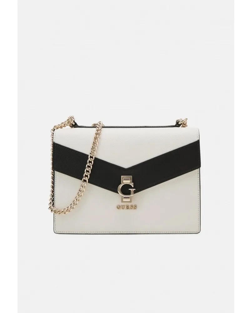 GUESS BG933121 JORAH borsa mini bag spalla tracolla bianco nero