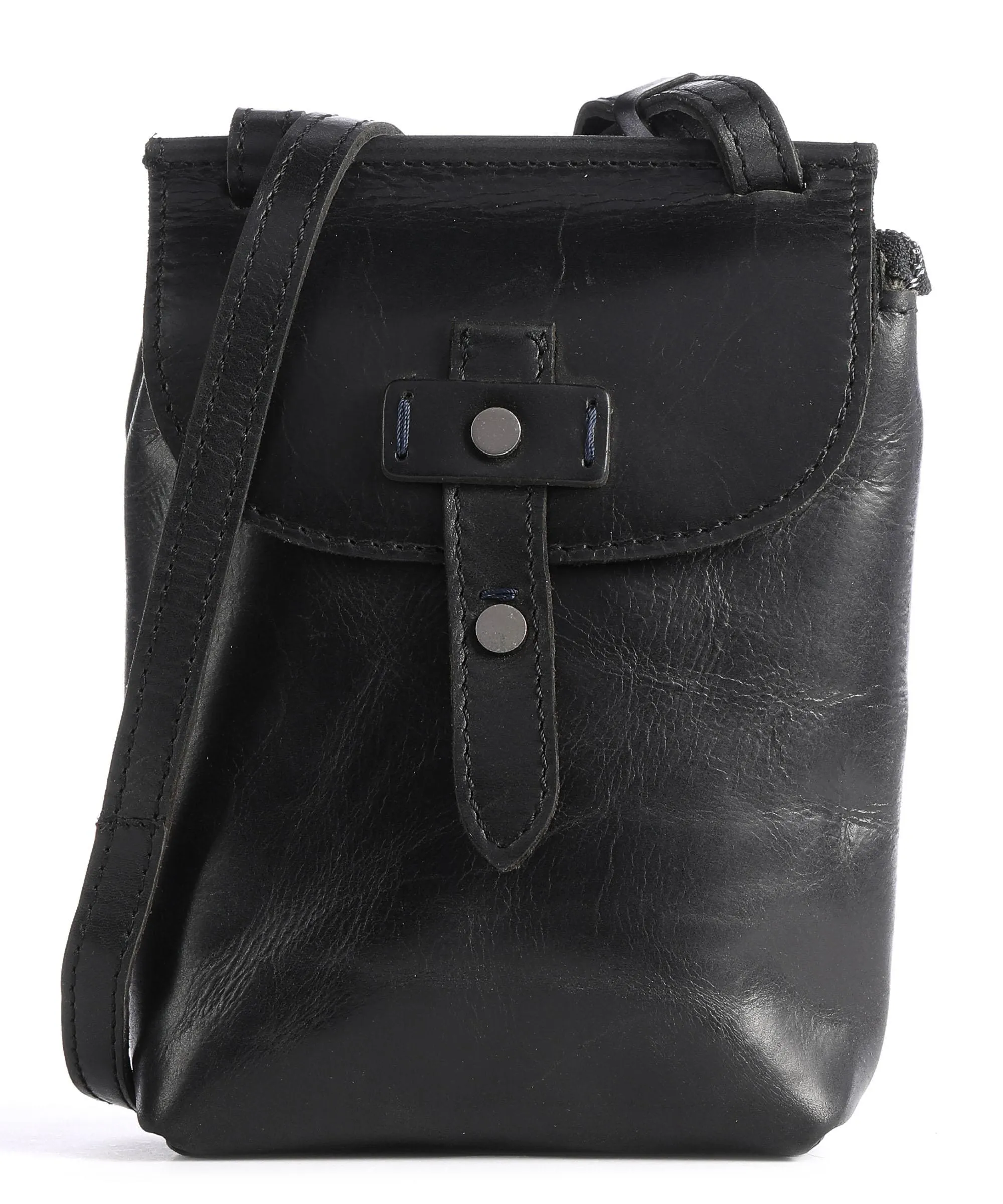  Harold's Aberdeen Borsa a tracolla pelle di vacchetta grana nero  