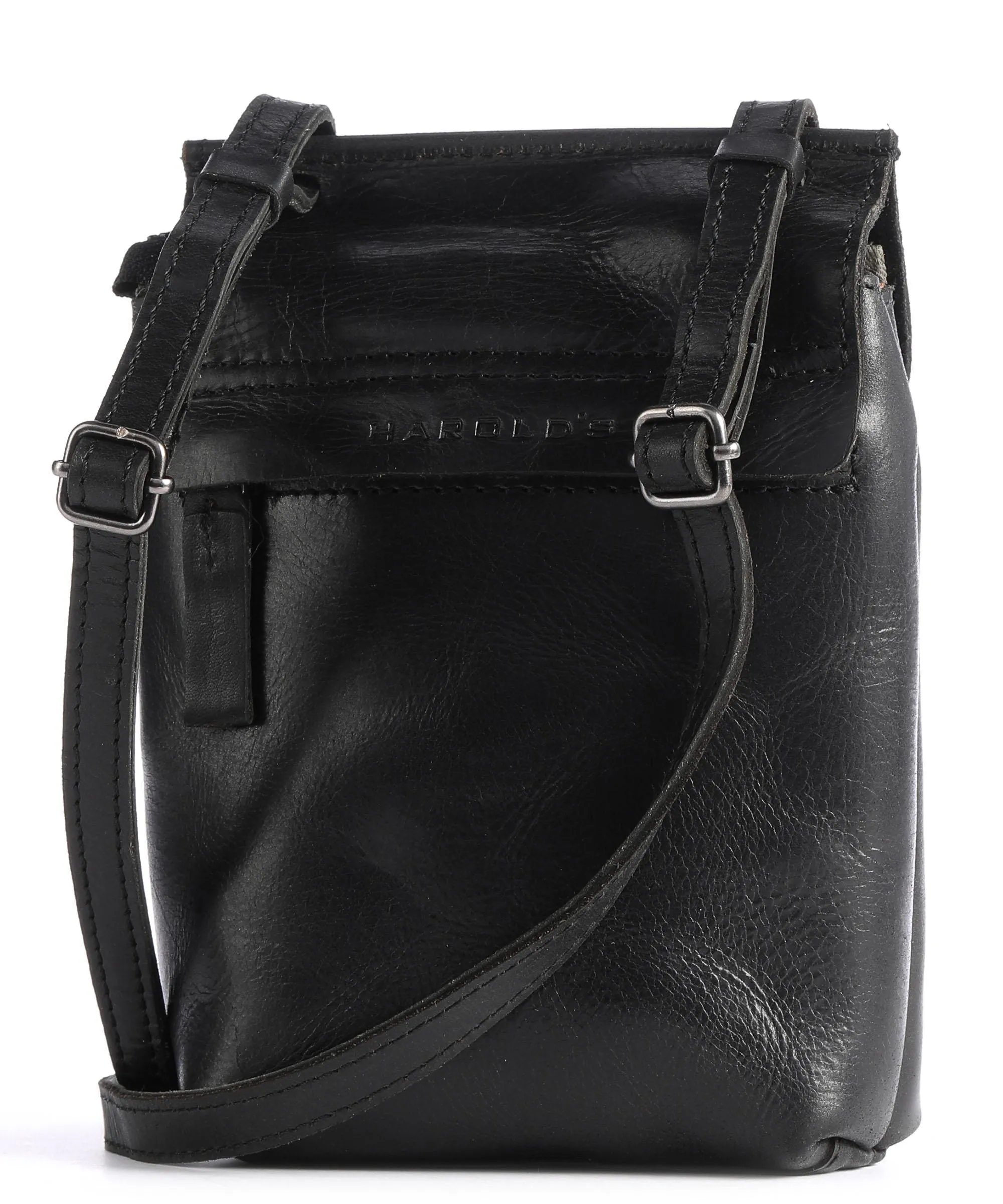  Harold's Aberdeen Borsa a tracolla pelle di vacchetta grana nero  