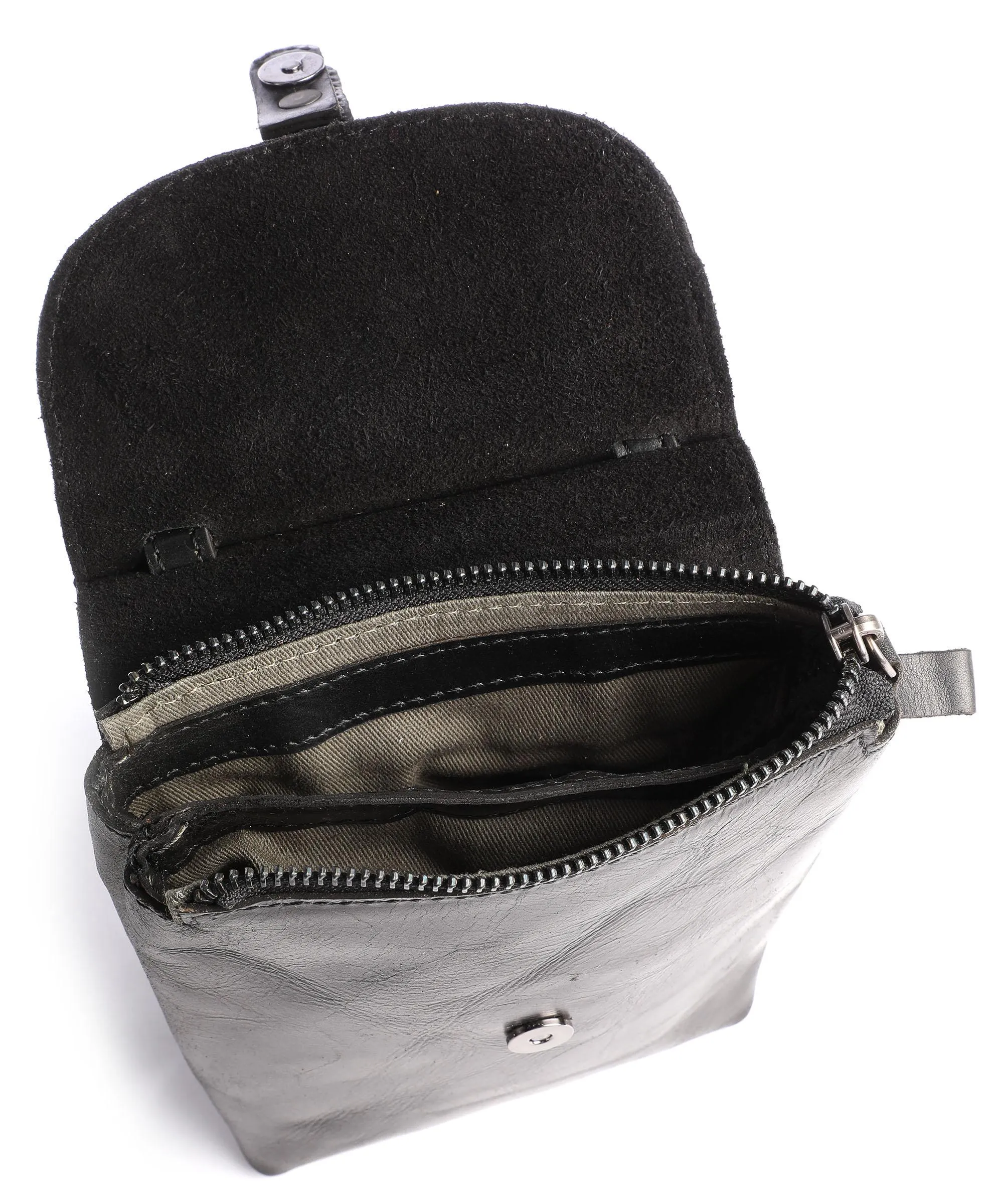 Harold's Aberdeen Borsa a tracolla pelle di vacchetta grana nero  