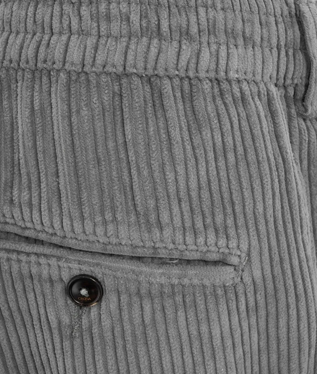 Joggers in velluto a coste grigio grigio
