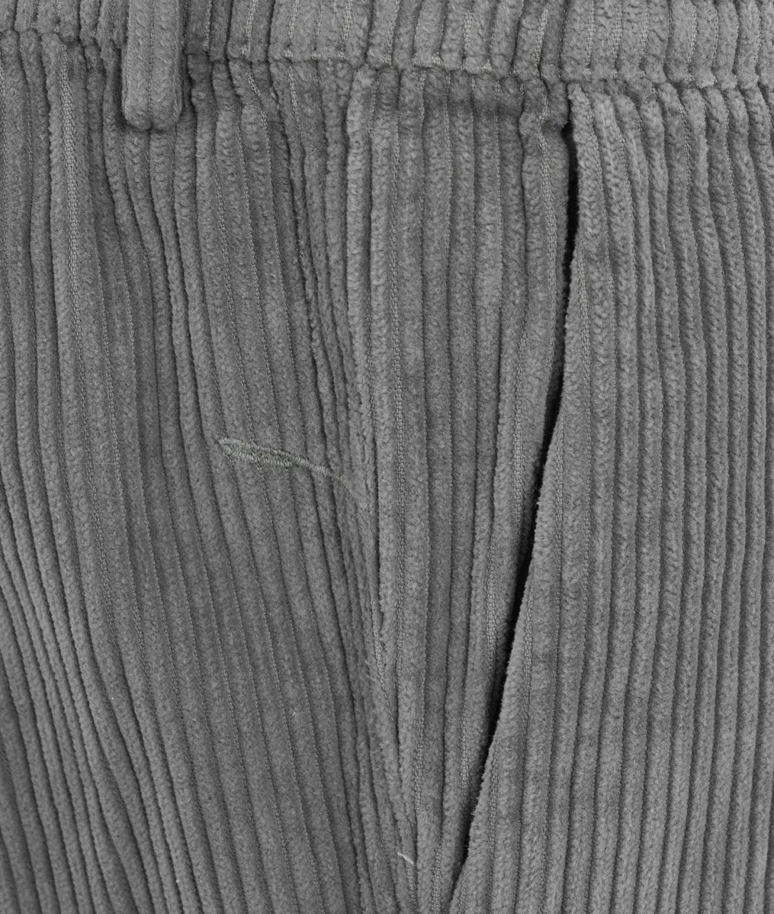 Joggers in velluto a coste grigio grigio