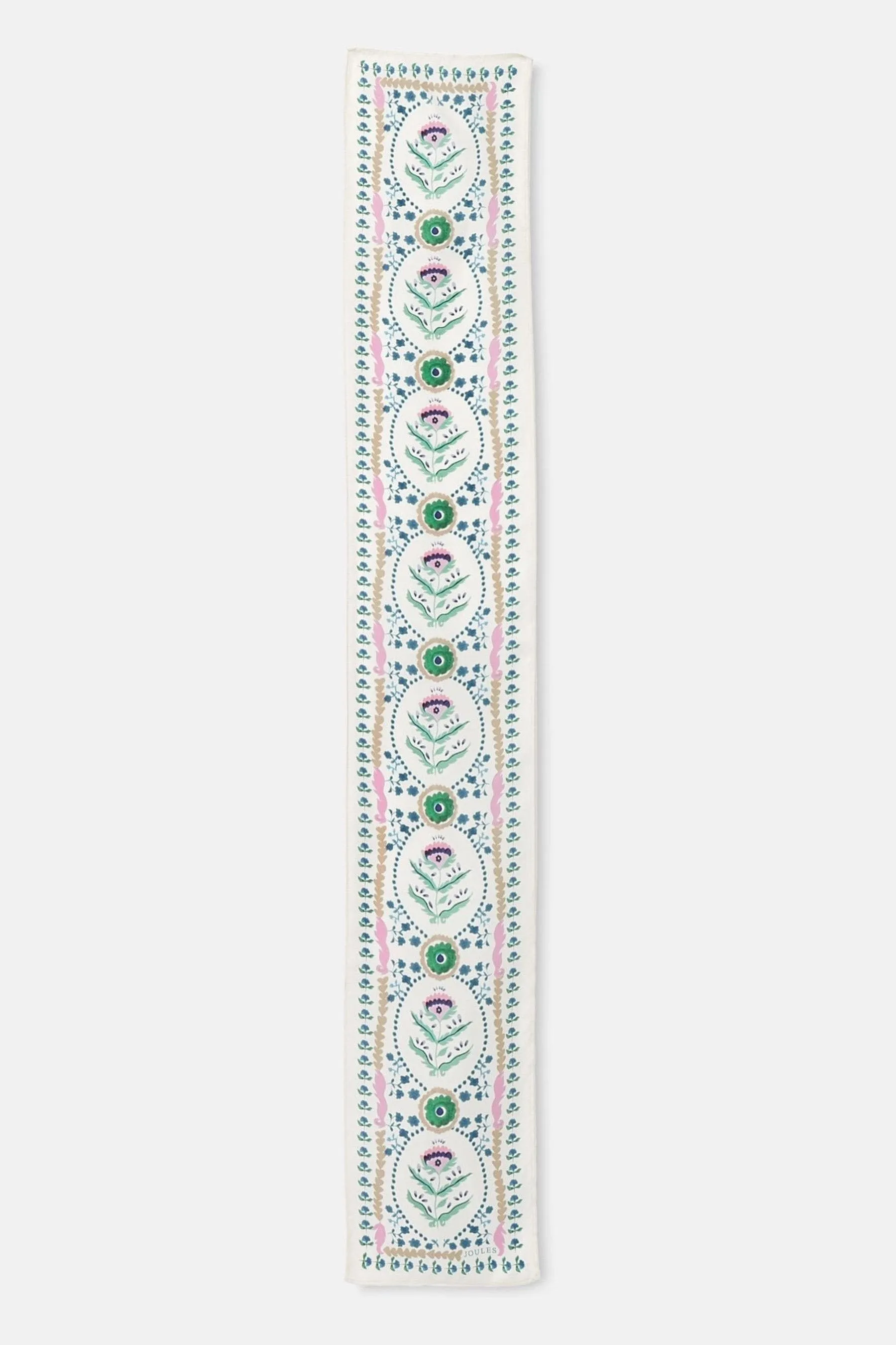 Joules - Highgrove - Sciarpa skinny in seta con stampa