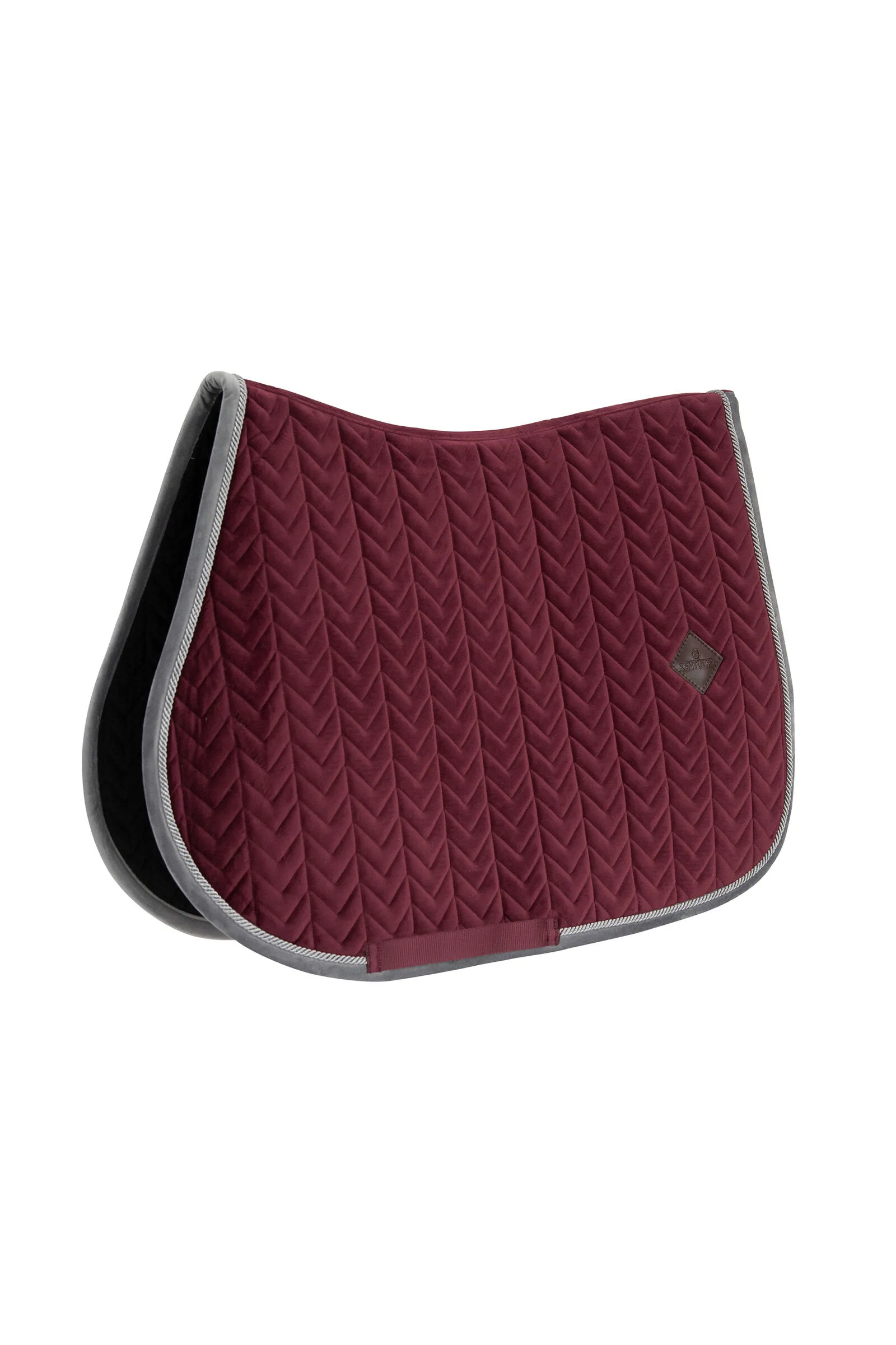 Kentucky Horsewear Sottosella da salto in velluto a contrasto