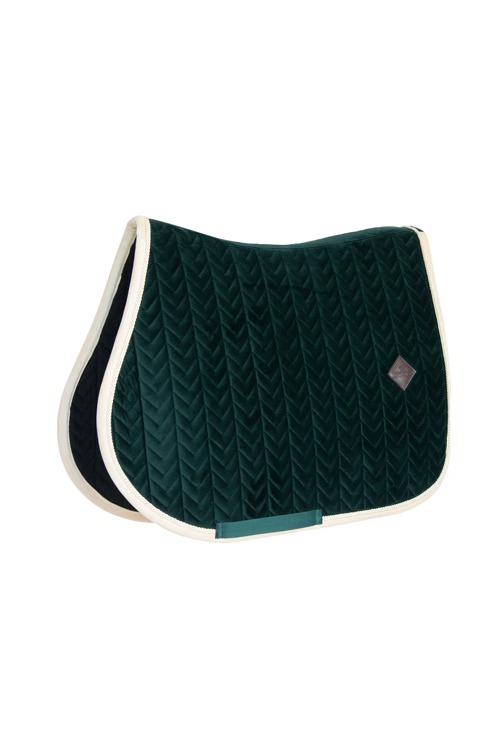 Kentucky Horsewear Sottosella da salto in velluto a contrasto