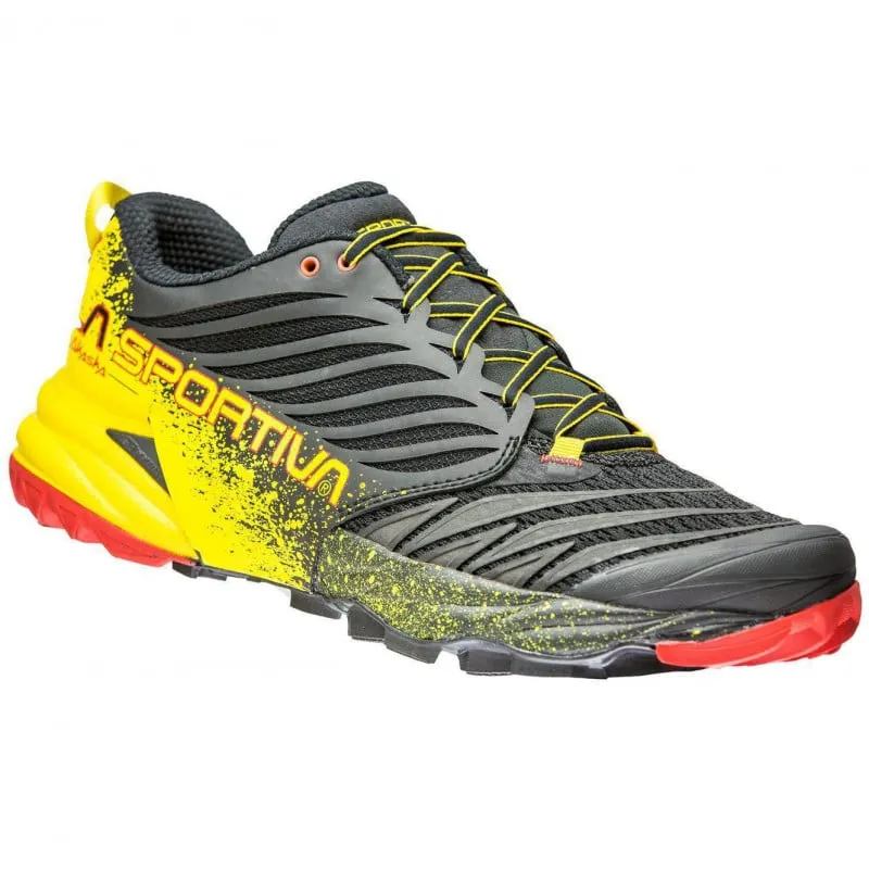 La Sportiva Akasha scarpa da trail/scarpetta da montagna (Nero/Giallo)