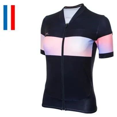 LeBram Agnès Maglia a maniche corte donna Nero Aurora