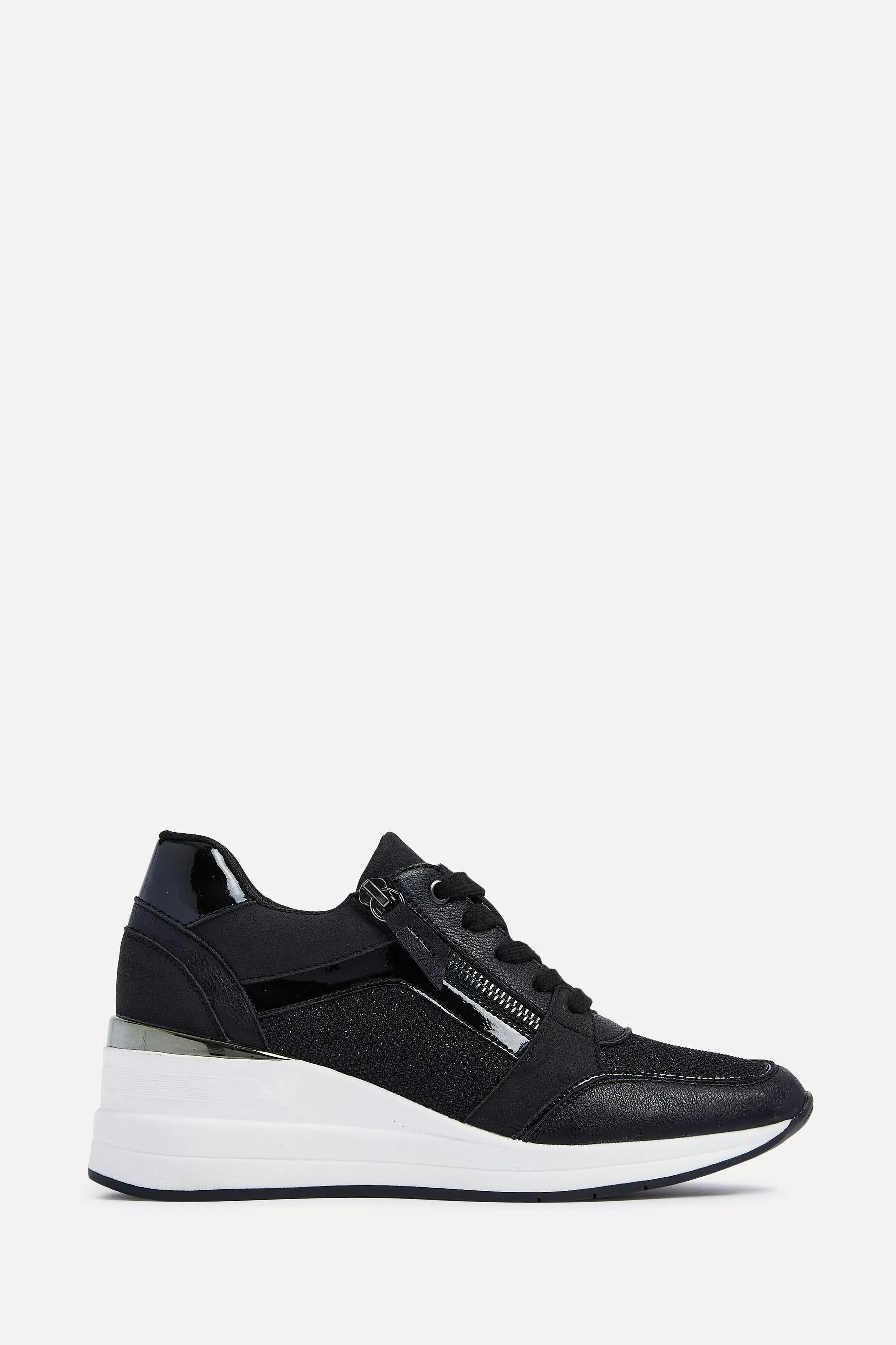 Linzi - Everett - Scarpe da ginnastica con zeppa e dettagli glitterati
