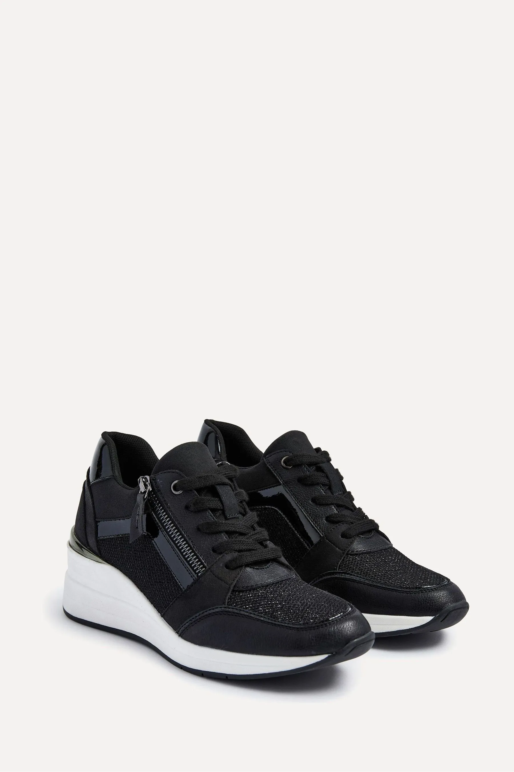 Linzi - Everett - Scarpe da ginnastica con zeppa e dettagli glitterati