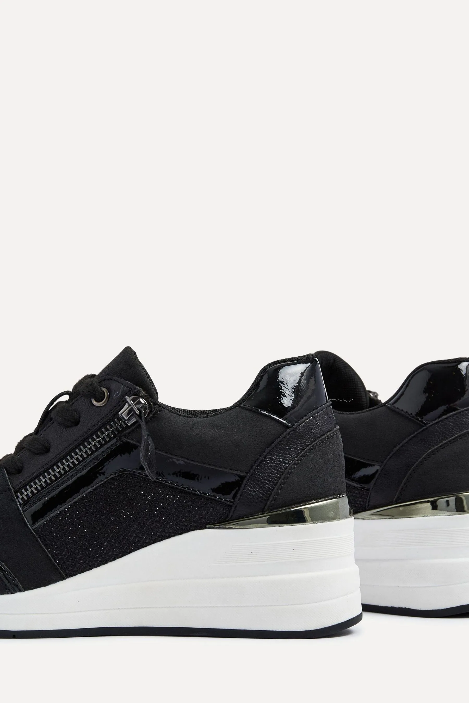 Linzi - Everett - Scarpe da ginnastica con zeppa e dettagli glitterati