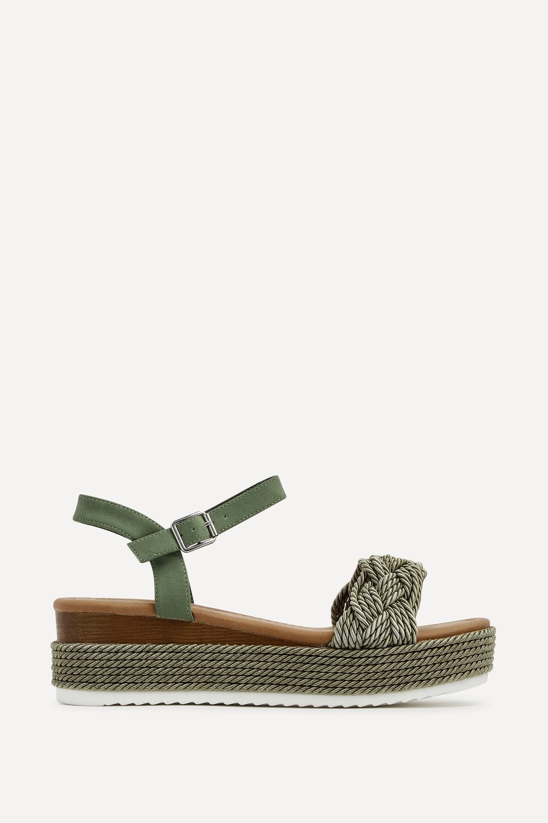 Linzi Puglia - Scarpe con zeppa e plateau in corda
