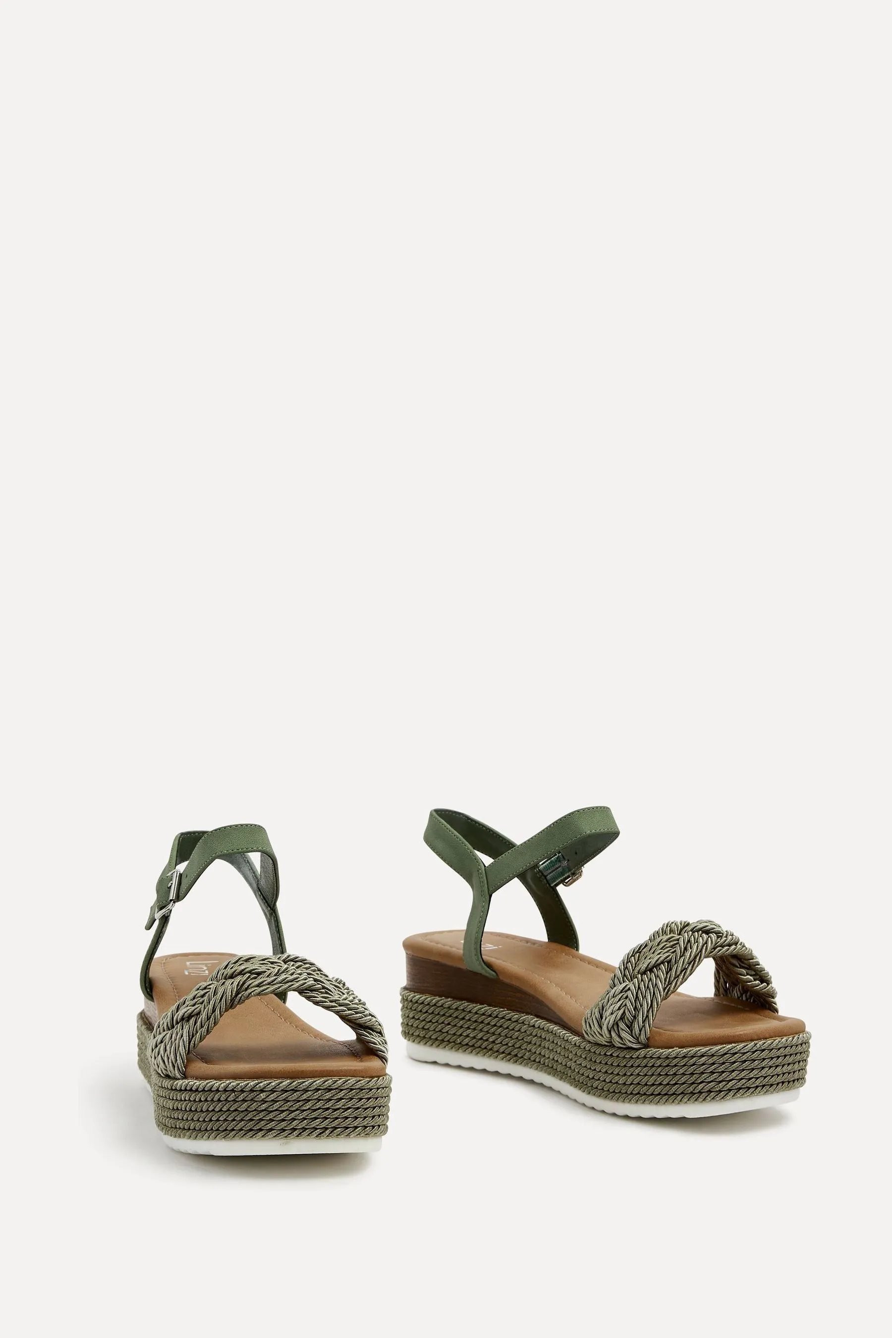 Linzi Puglia - Scarpe con zeppa e plateau in corda