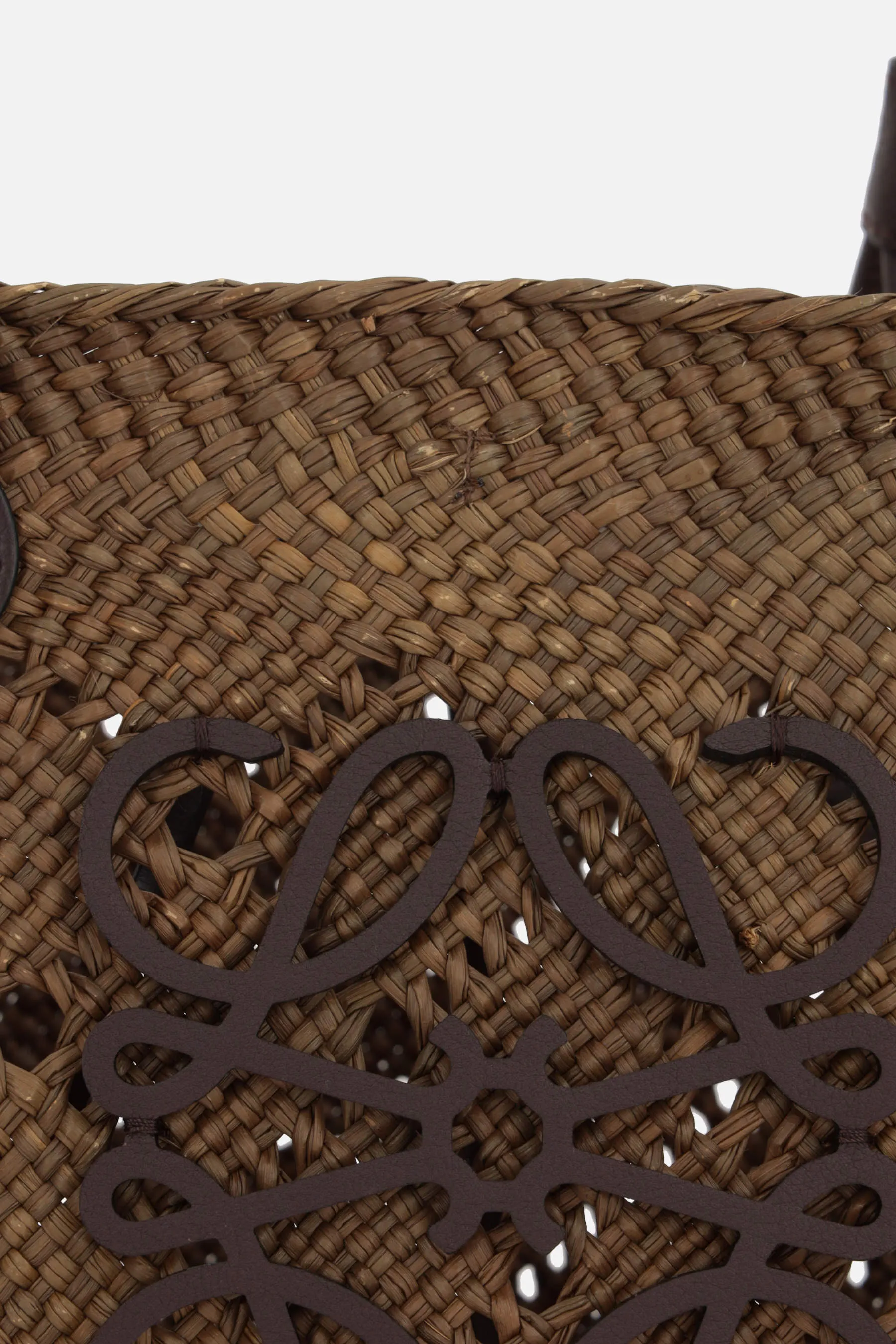  LOEWE borsa a spalla Anagram small in paglia 