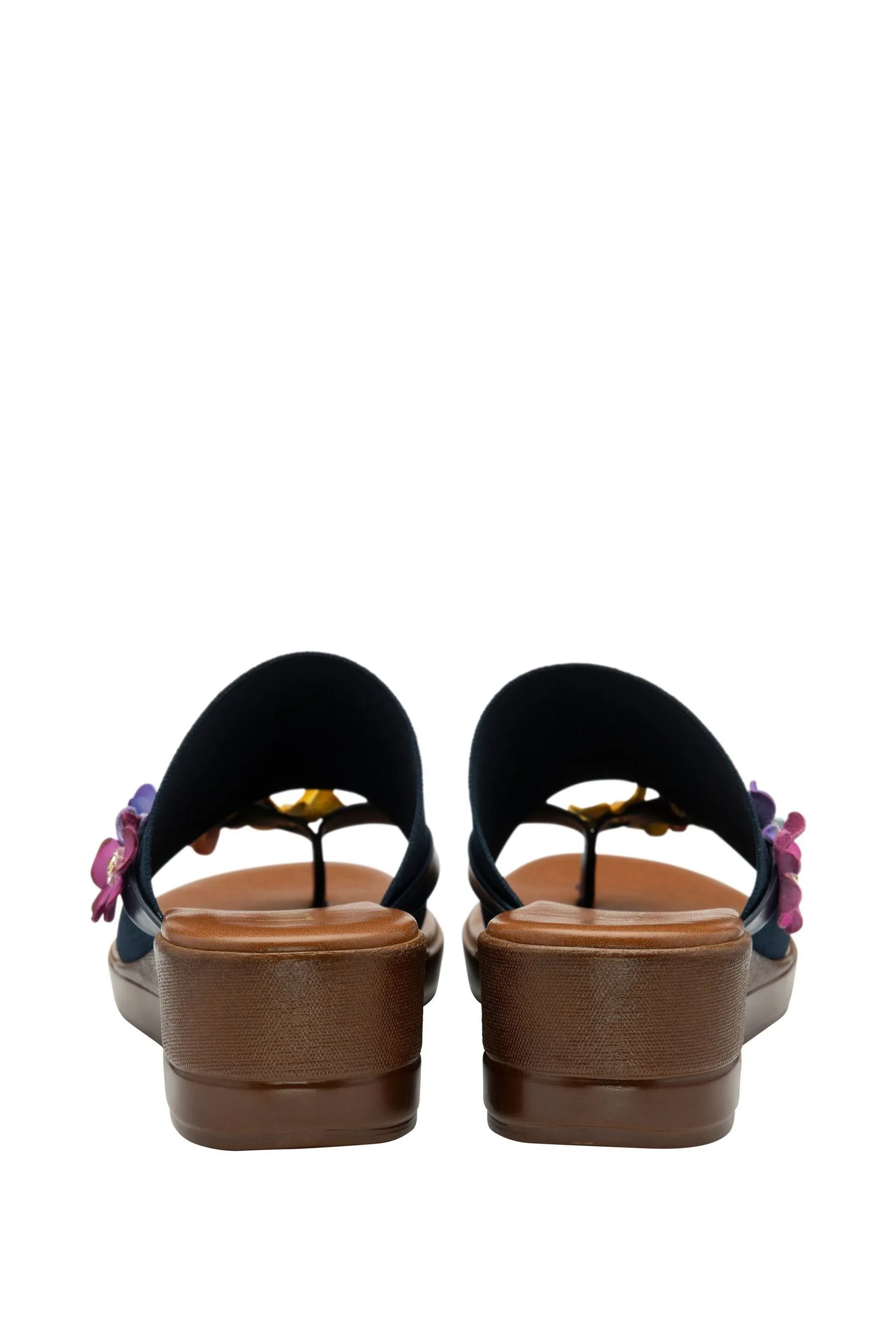 Lotus - Sandali infradito con zeppa