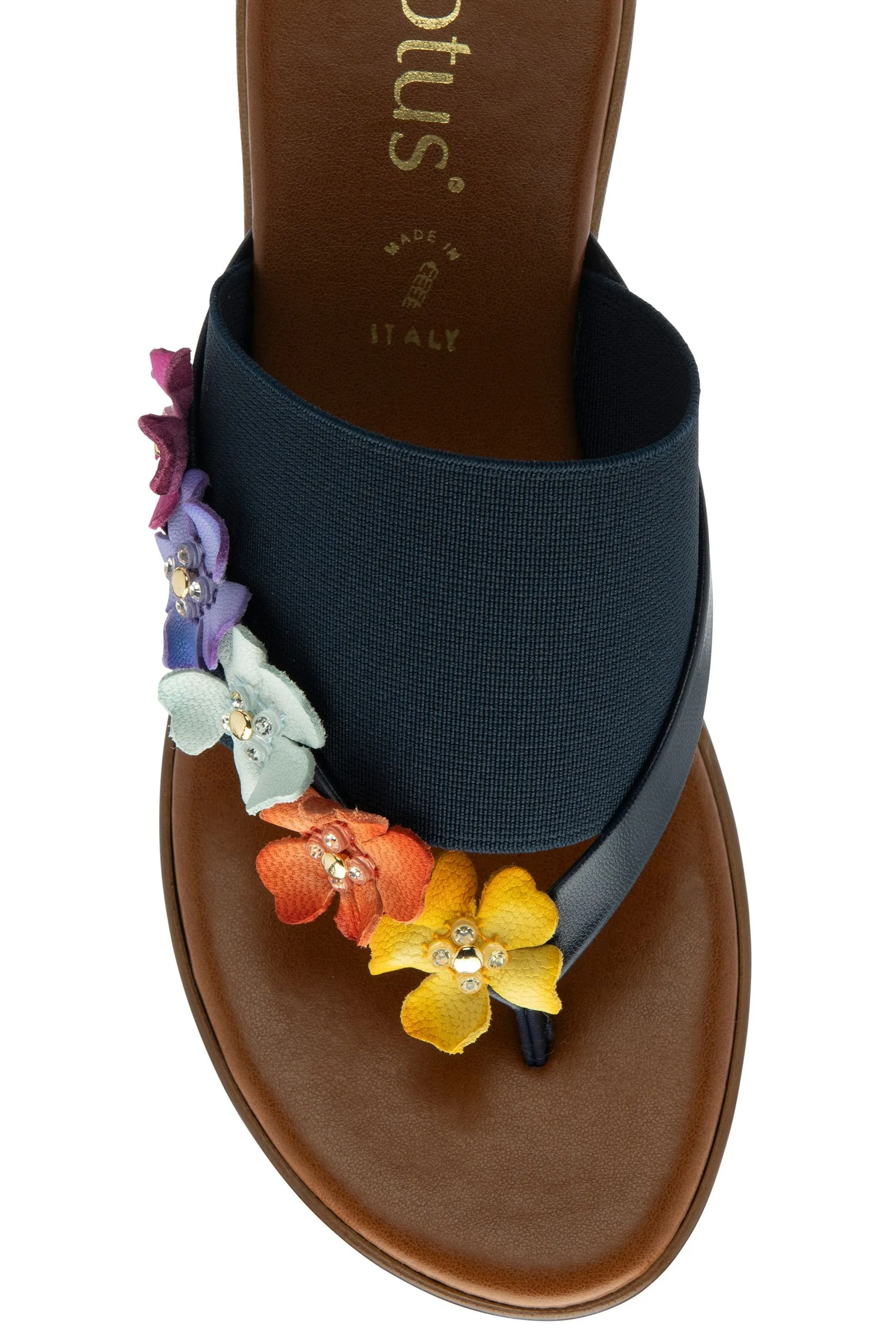 Lotus - Sandali infradito con zeppa