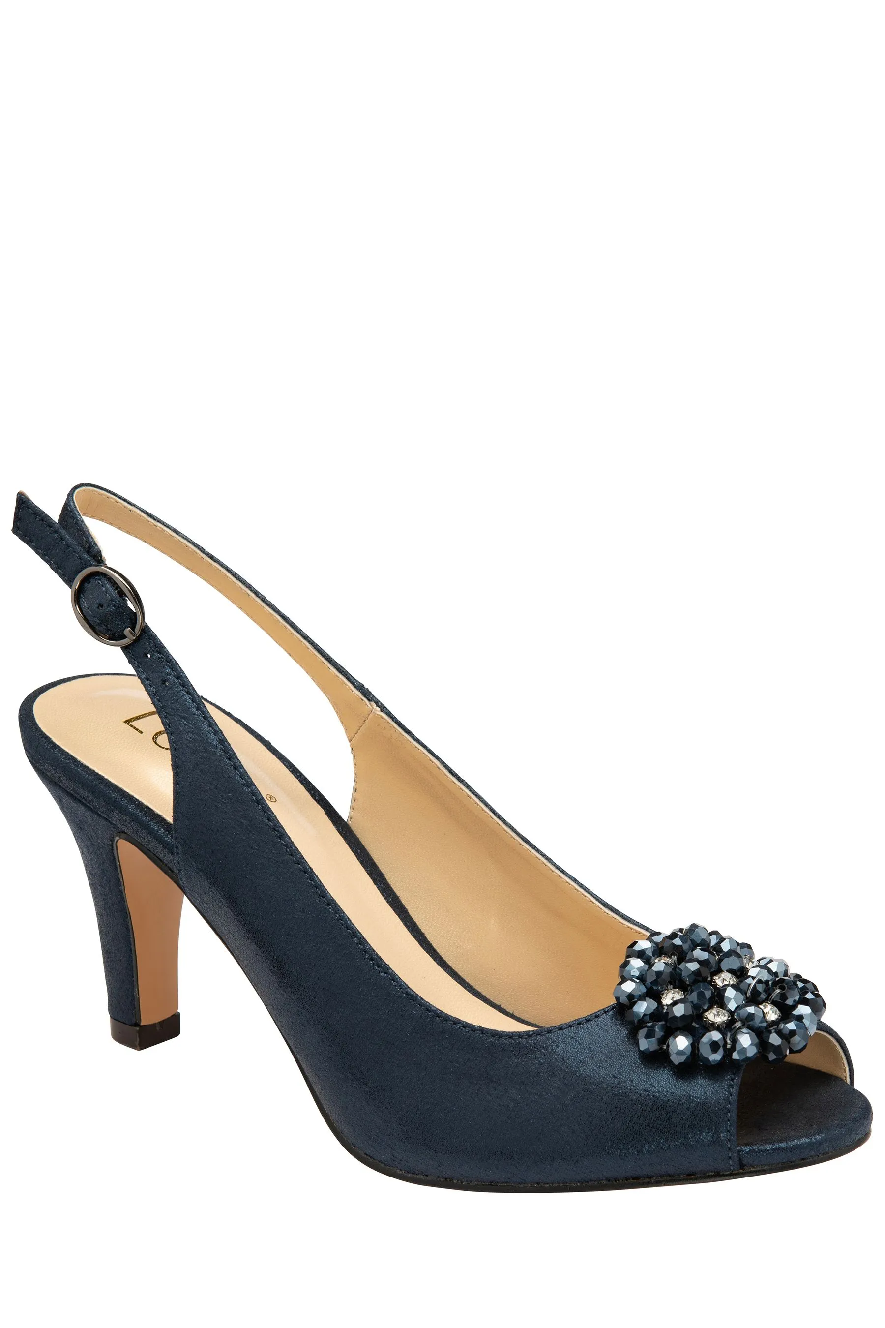 Lotus - Scarpe aperte in punta con cinturino posteriore