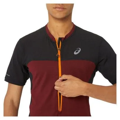Maglia a maniche corte Asics Fujitrail Run Red Black Uomo