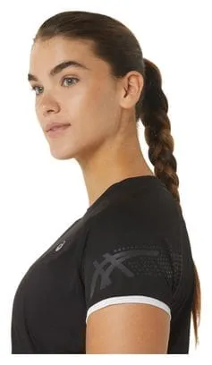 Maglia a maniche corte Asics Run Icon Donna Nero