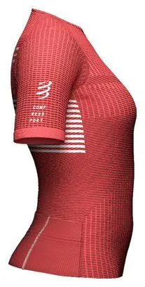 Maglia a maniche corte Compressport Tri Postural - Donna Corallo