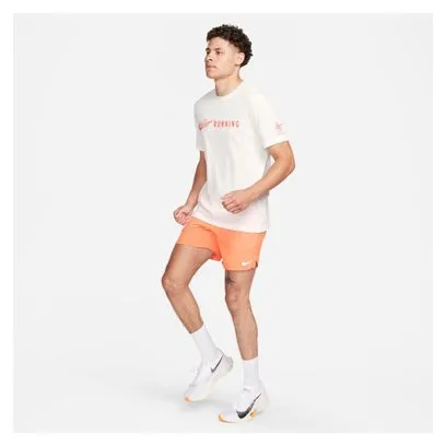Maglia a maniche corte Nike Dri-Fit Run Energy Beige