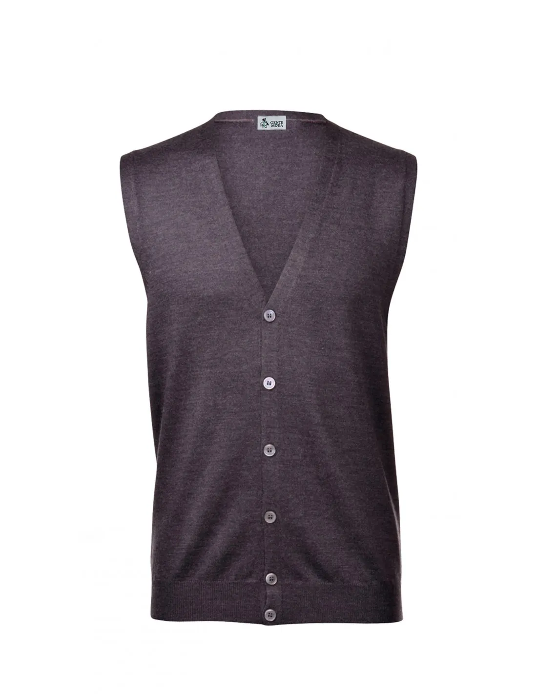 Maglia cardigan sm p lana merino 4 stagioni grigio scuro