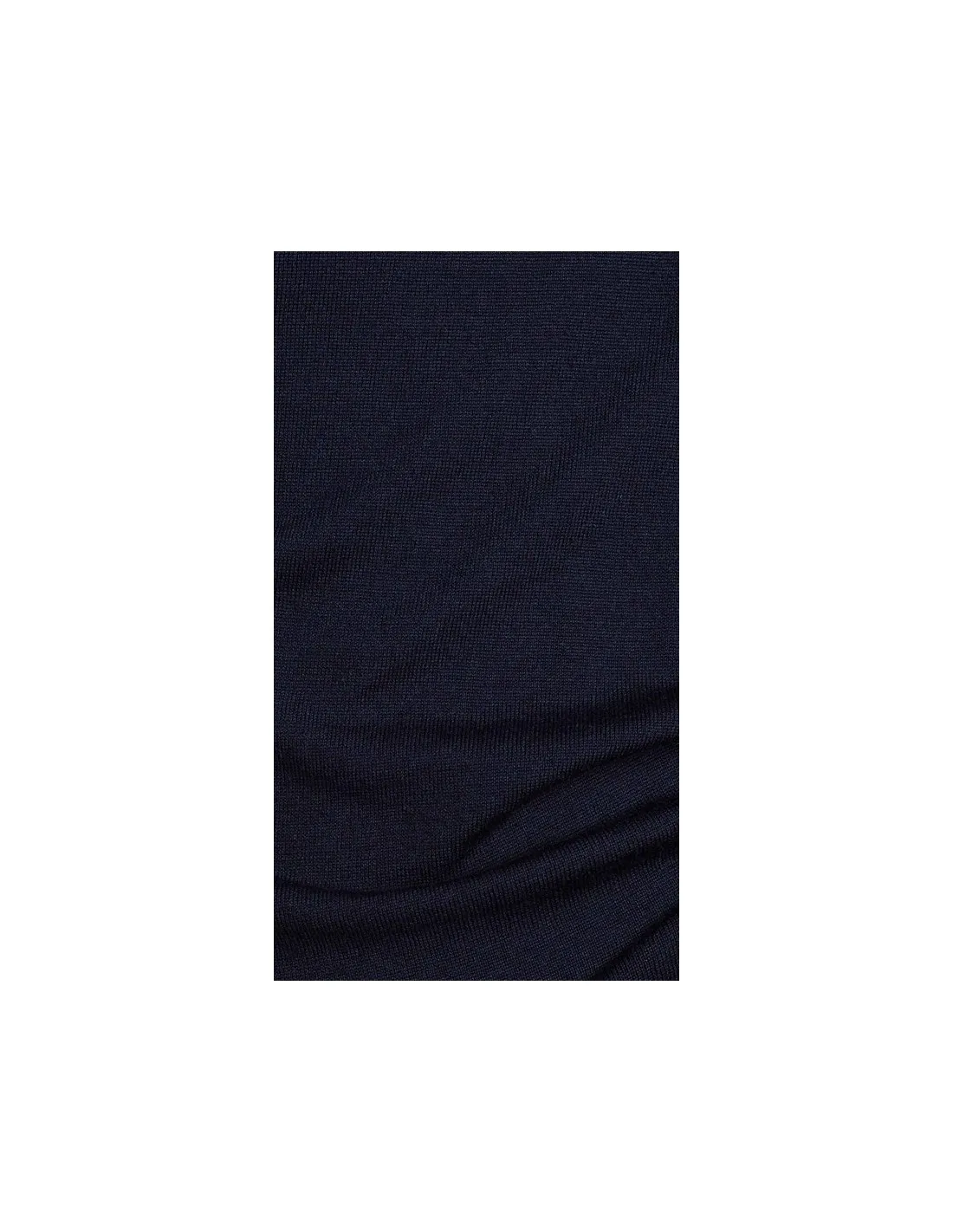 Maglia collo v ml lana merino 4 stagioni blu