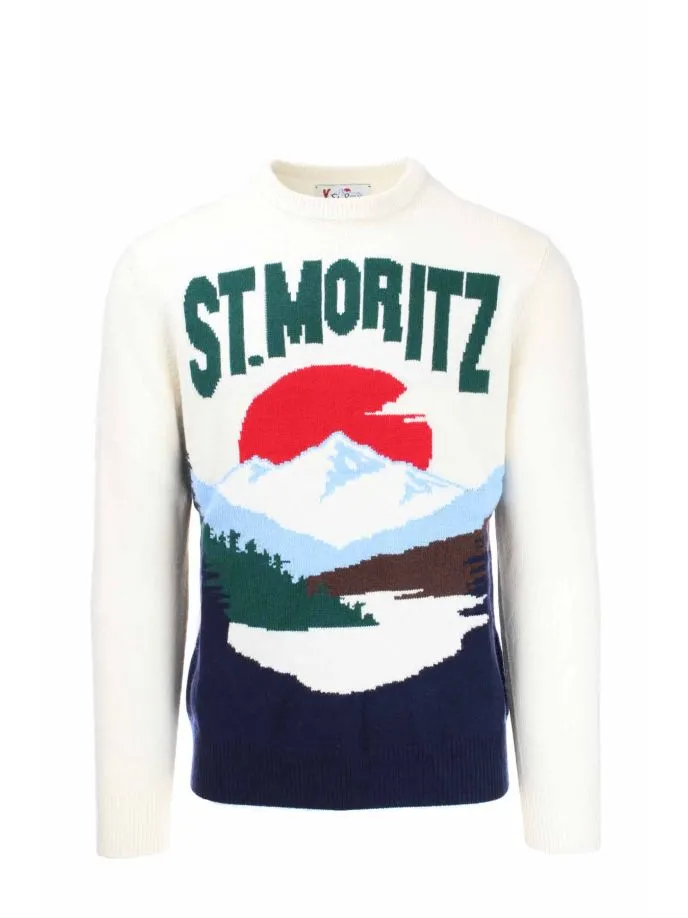 Maglia girocollo lana ST. Moritz
