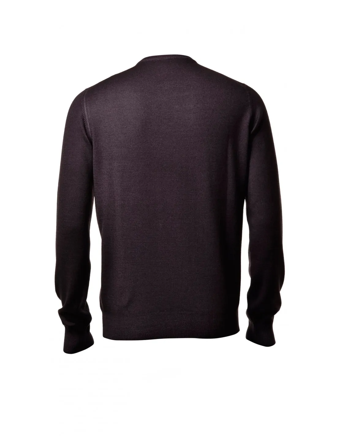 Maglia girocollo ml lana merino 4 stagioni moro