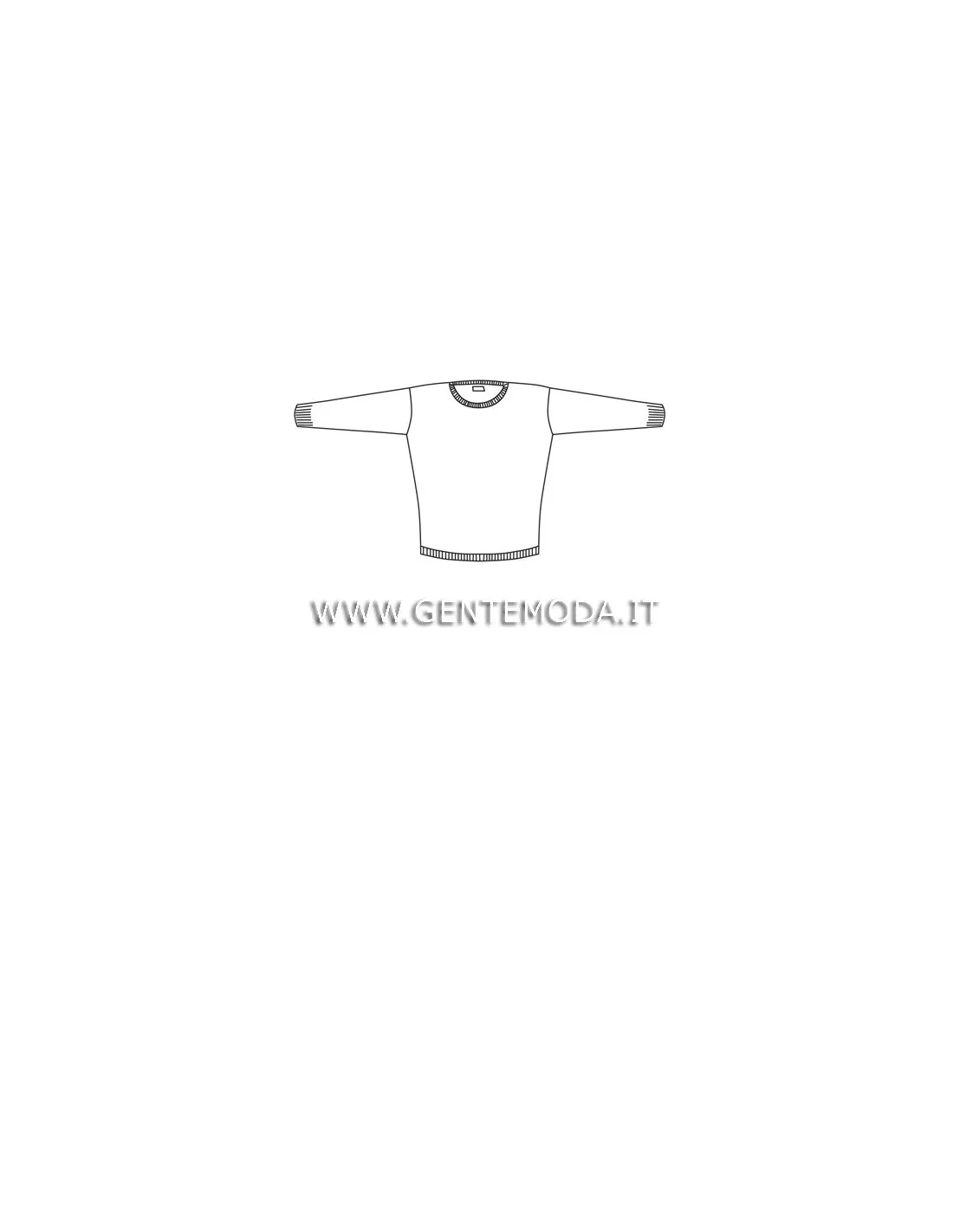 Maglia girocollo ml lana merino 4 stagioni moro