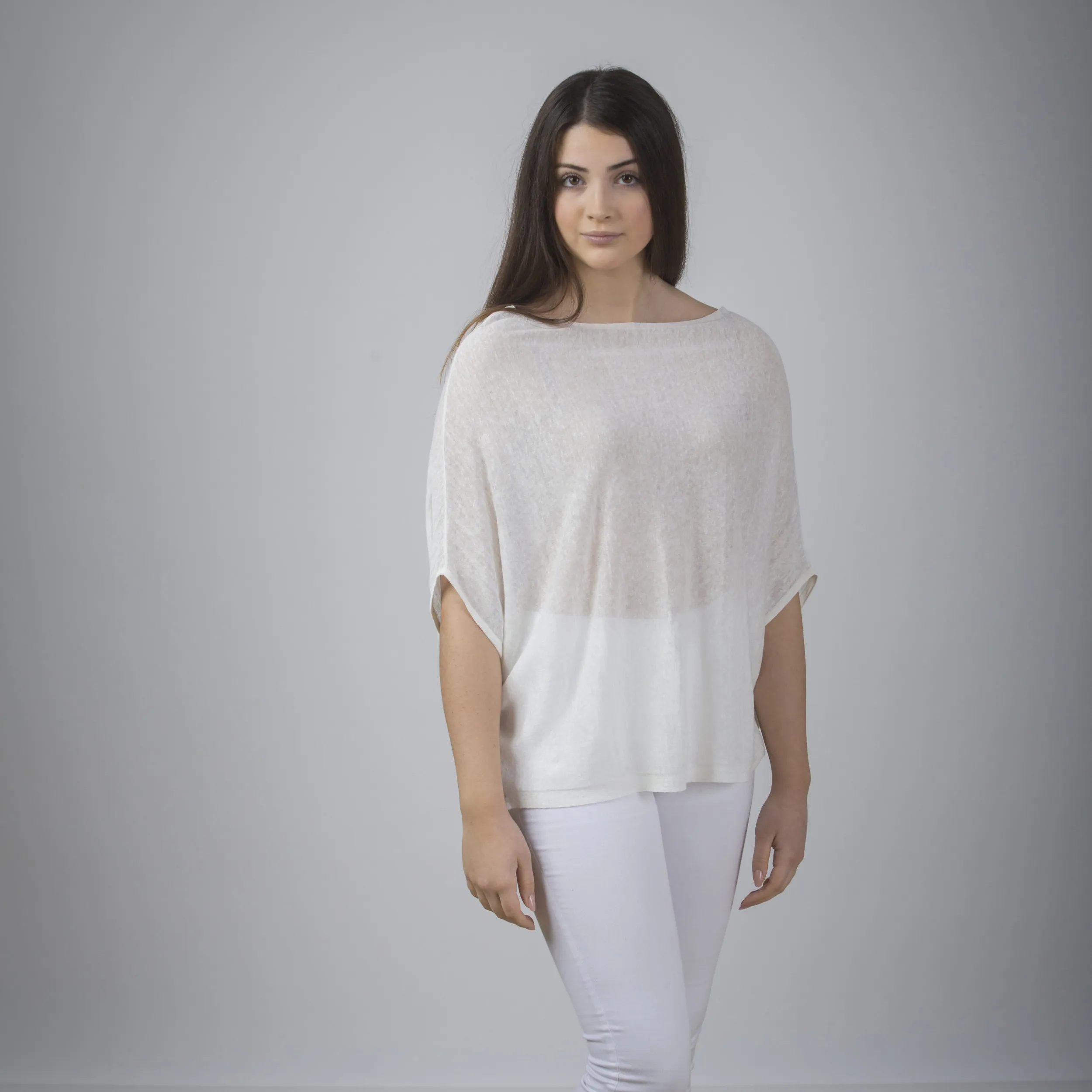 Maglia over in lino