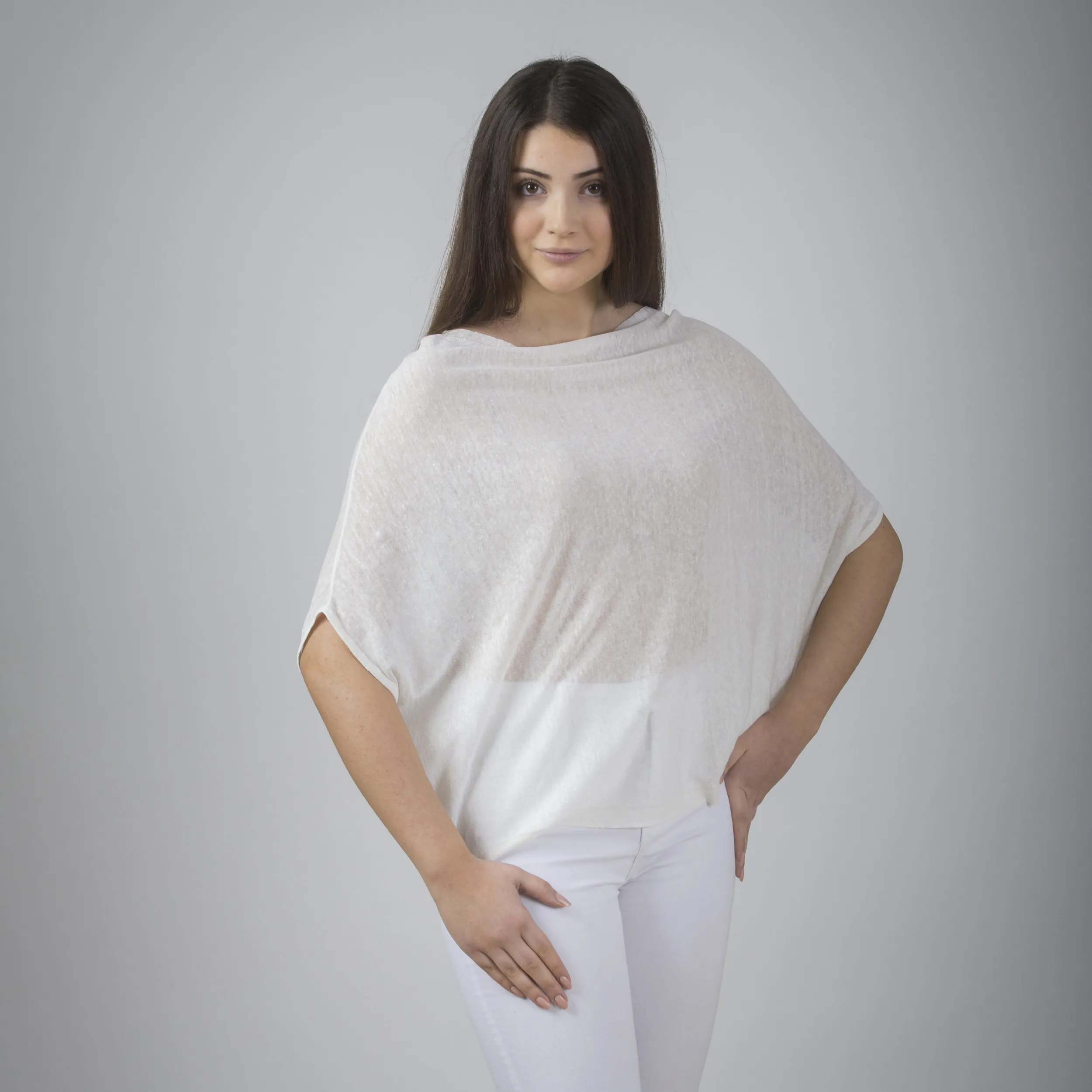 Maglia over in lino