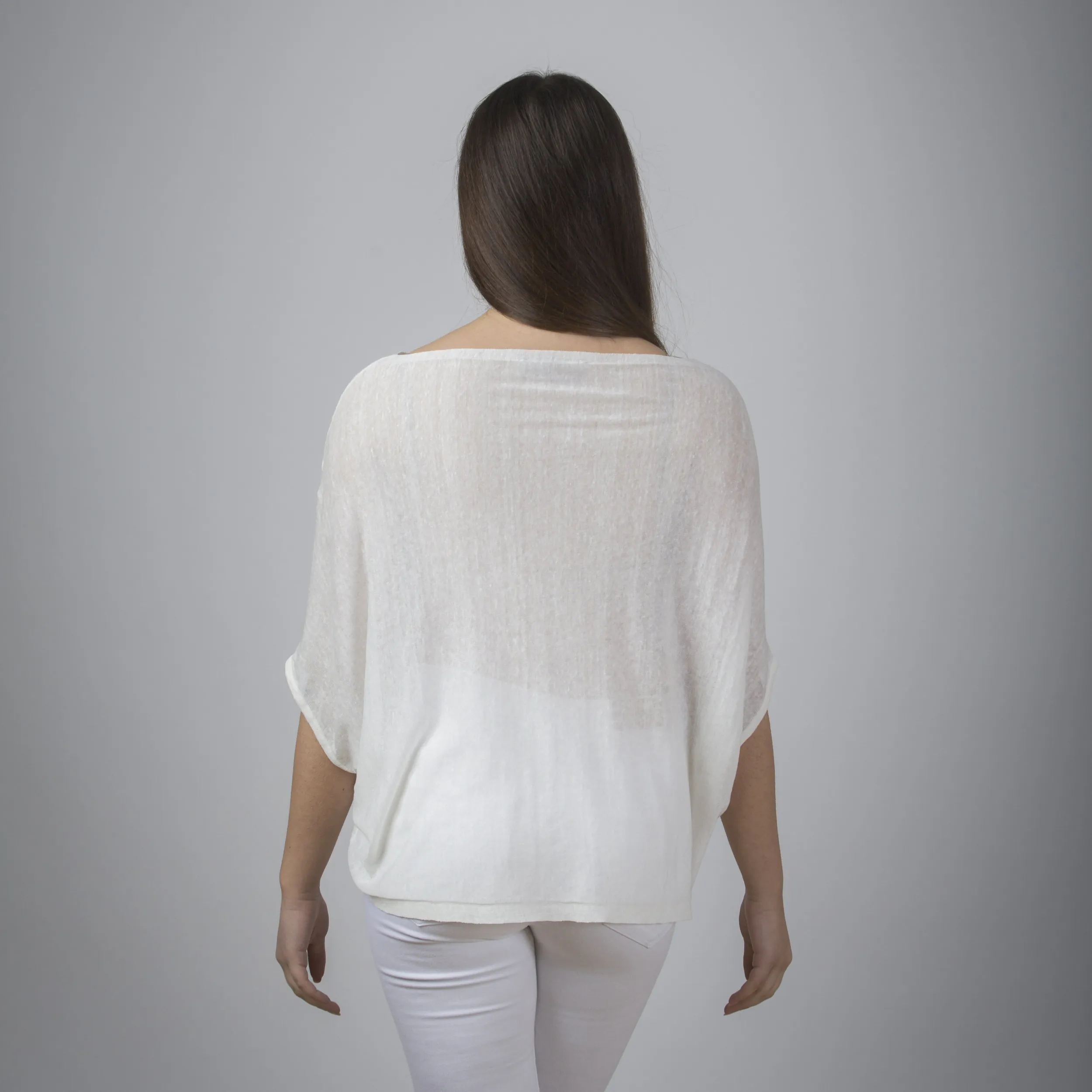 Maglia over in lino