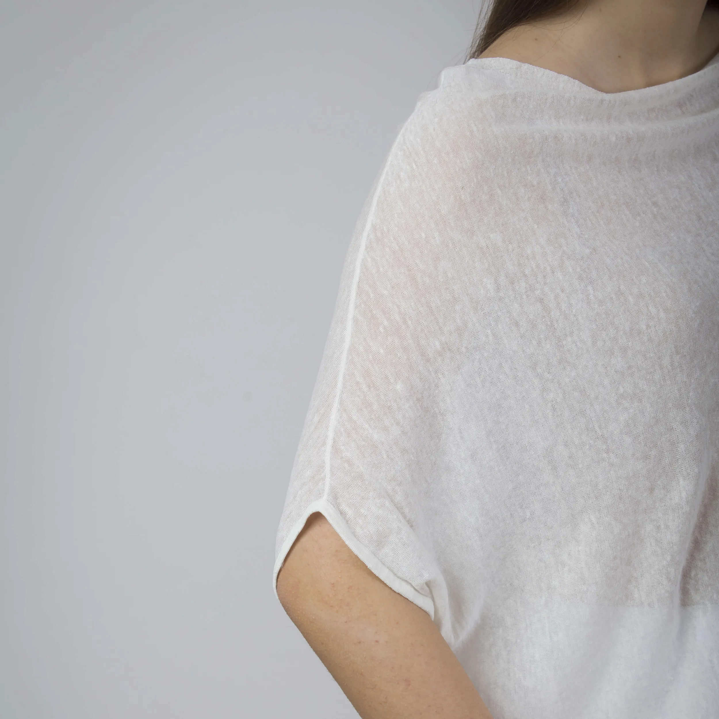 Maglia over in lino