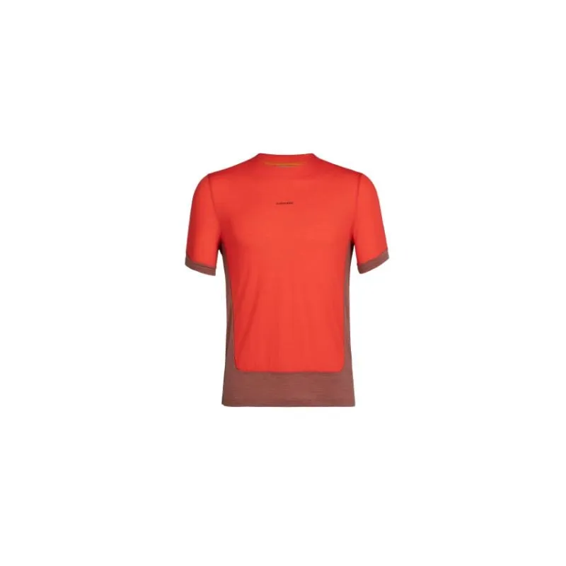 Maglietta Icebreaker Zoneknit Ss Tee (Lava/grape/cb) uomo