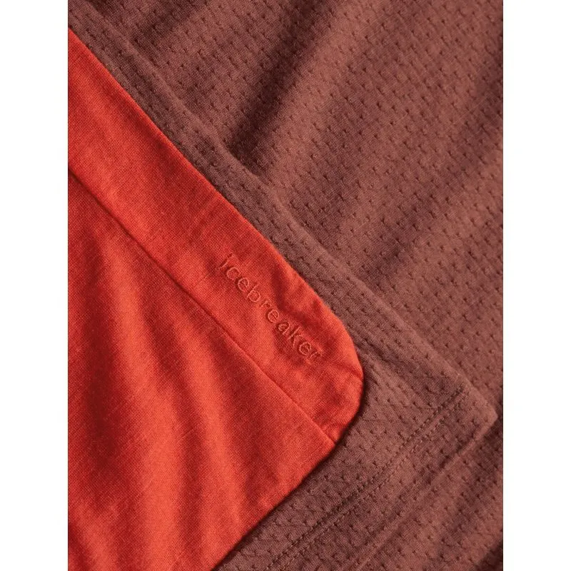 Maglietta Icebreaker Zoneknit Ss Tee (Lava/grape/cb) uomo