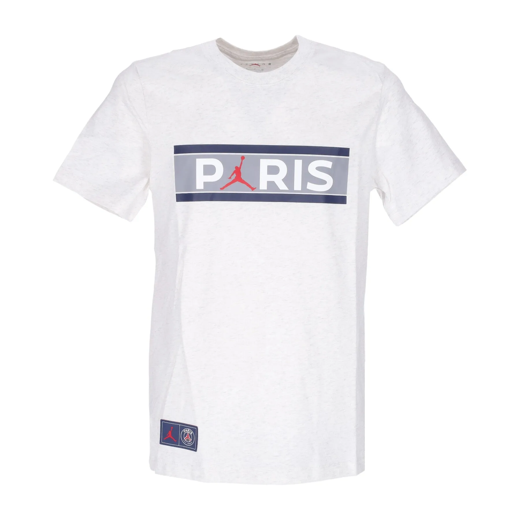 Maglietta Uomo Paris Saint Germain Wordmark Tee Birch Heather