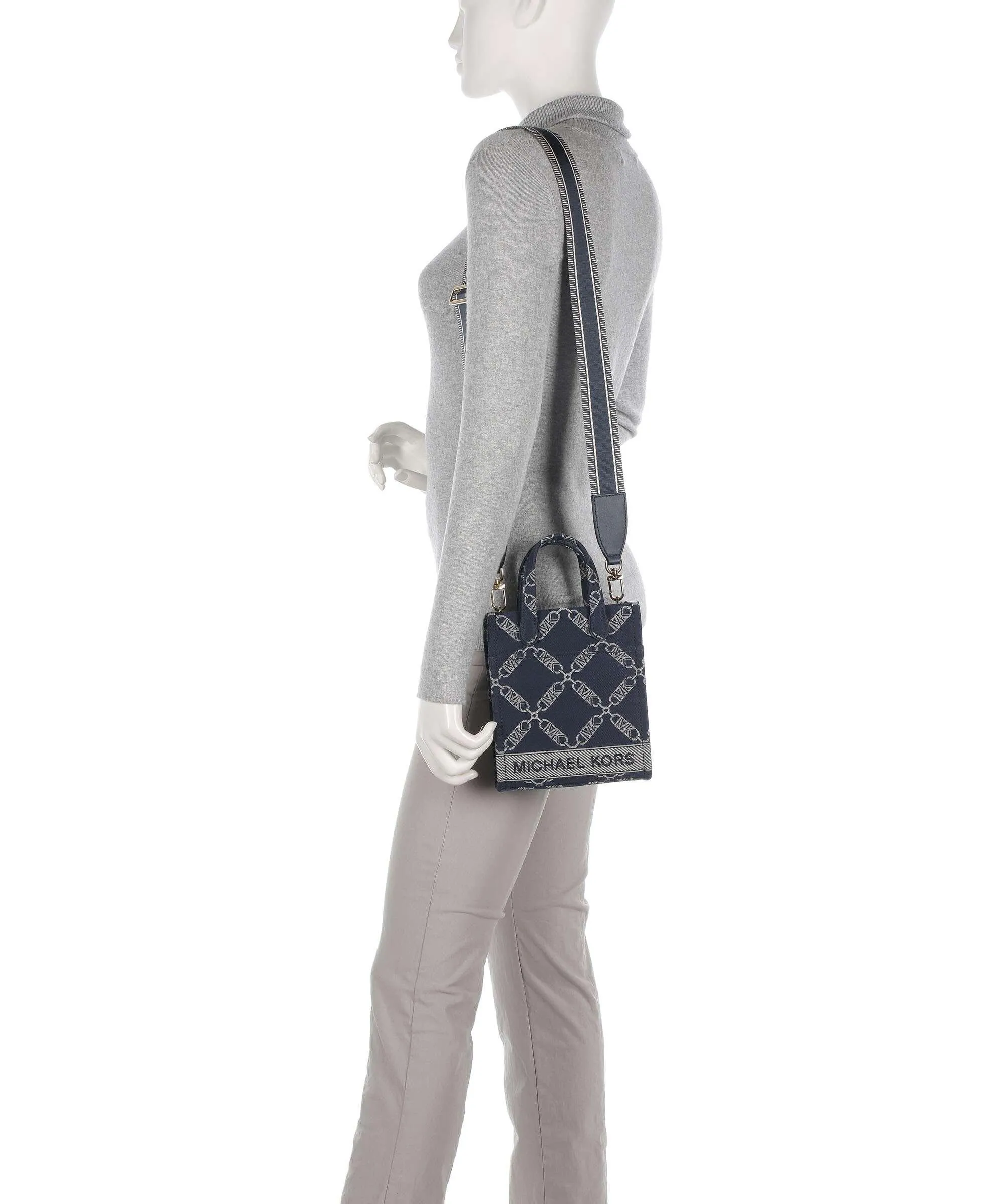  Michael Kors Gigi Borsa a tracolla cotone blu scuro  