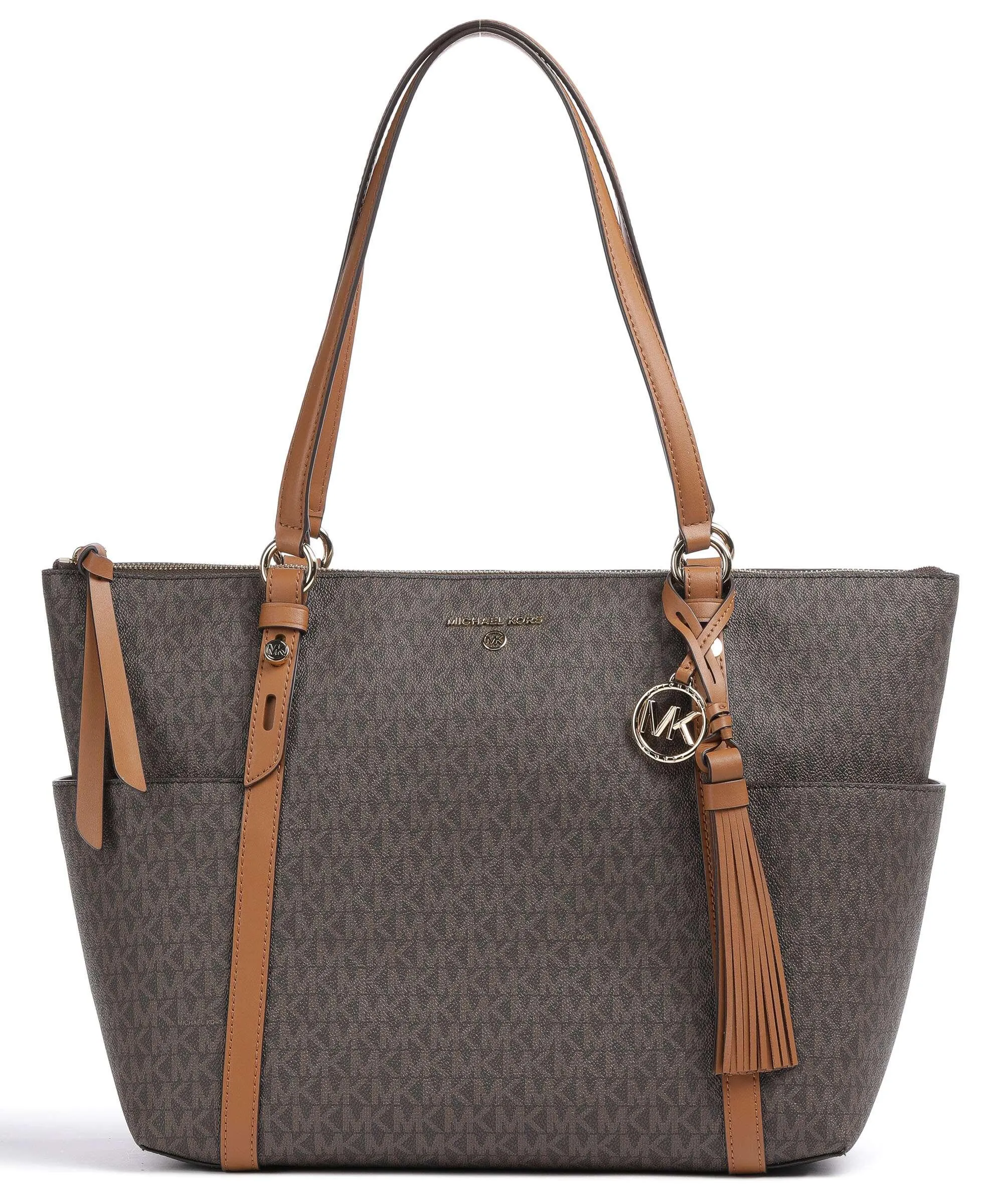  Michael Kors Sullivan Borsa shopper 13″ tela marrone scuro  