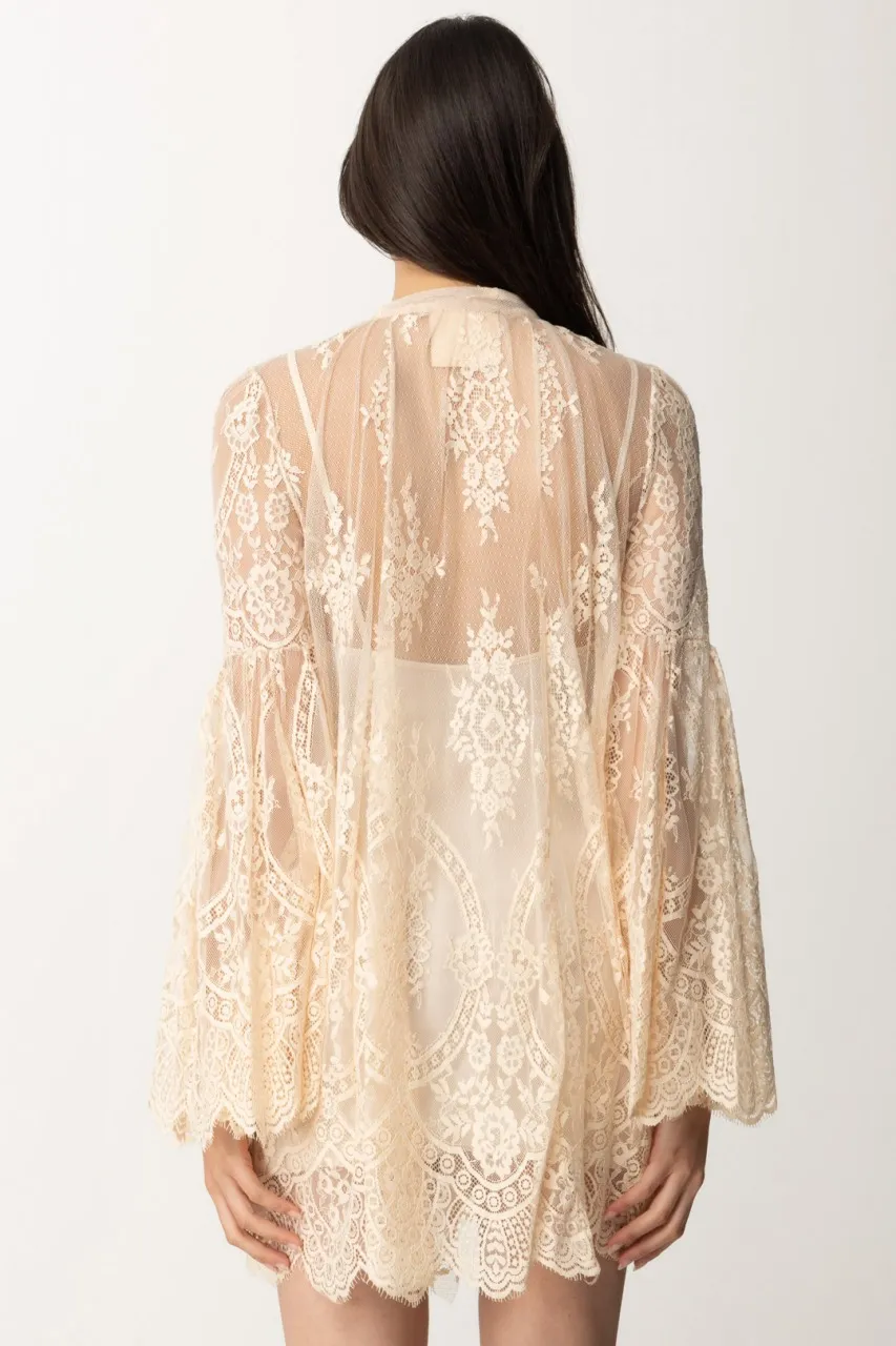 Mini abito in pizzo con ruches Uma ROSIE