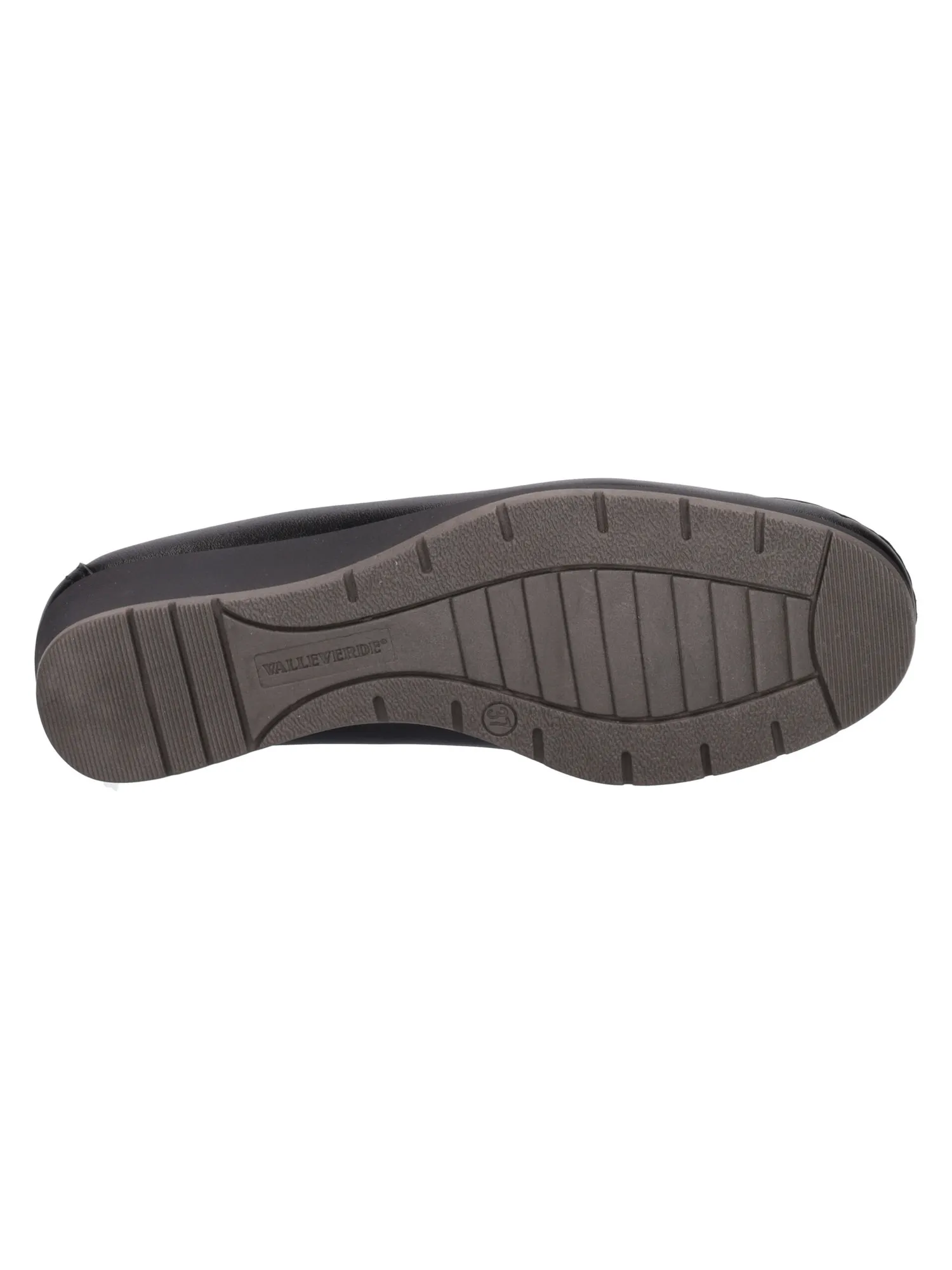 Mocassino zeppa bassa Valleverde da donna nero