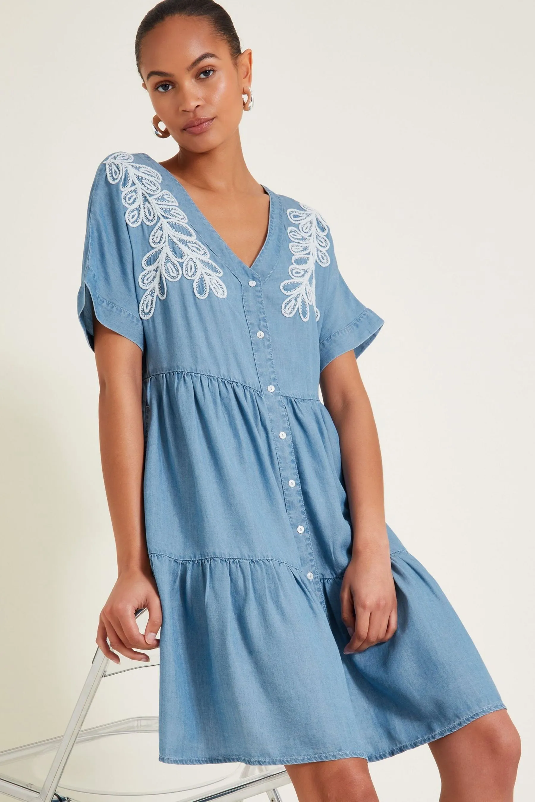 Monsoon Pizzo - Abito ricamato