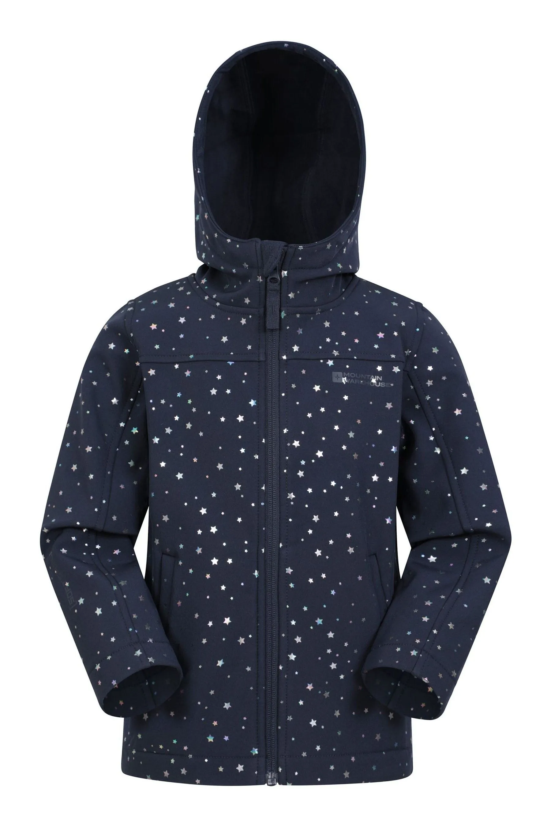 Mountain Warehouse Exodus II Giacca Softshell Resistente all'Acqua Stampata Per Bambini    