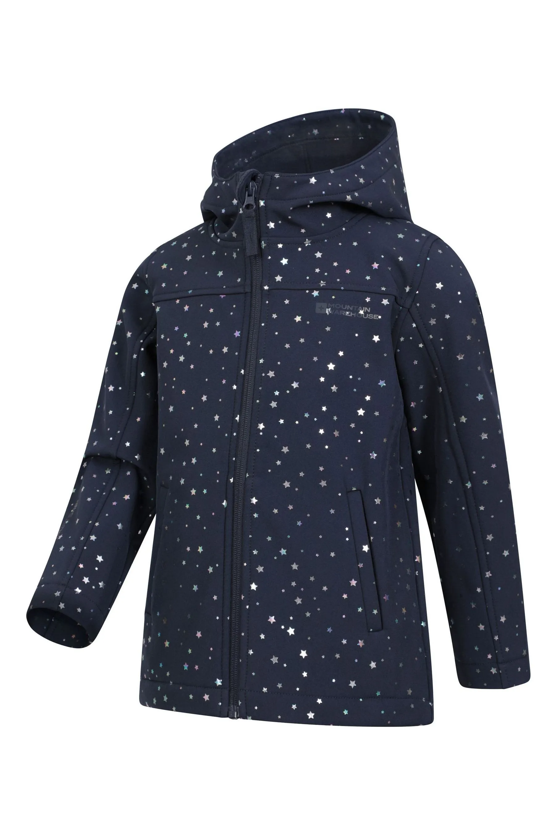 Mountain Warehouse Exodus II Giacca Softshell Resistente all'Acqua Stampata Per Bambini    