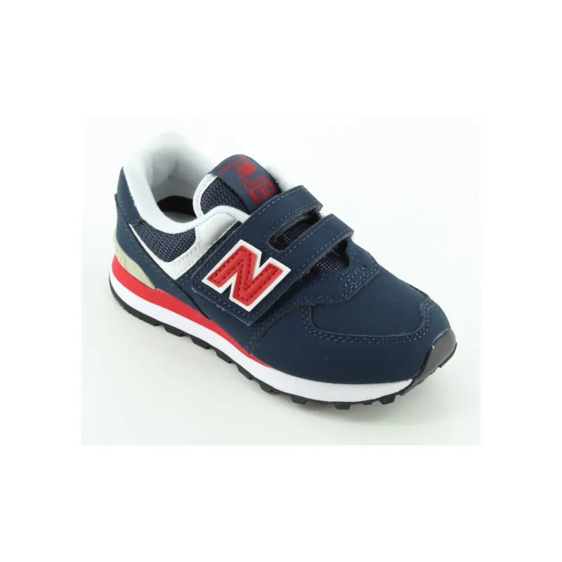 New Balance 574 Nubuck Sint. Navy/Red Junior Bimbo