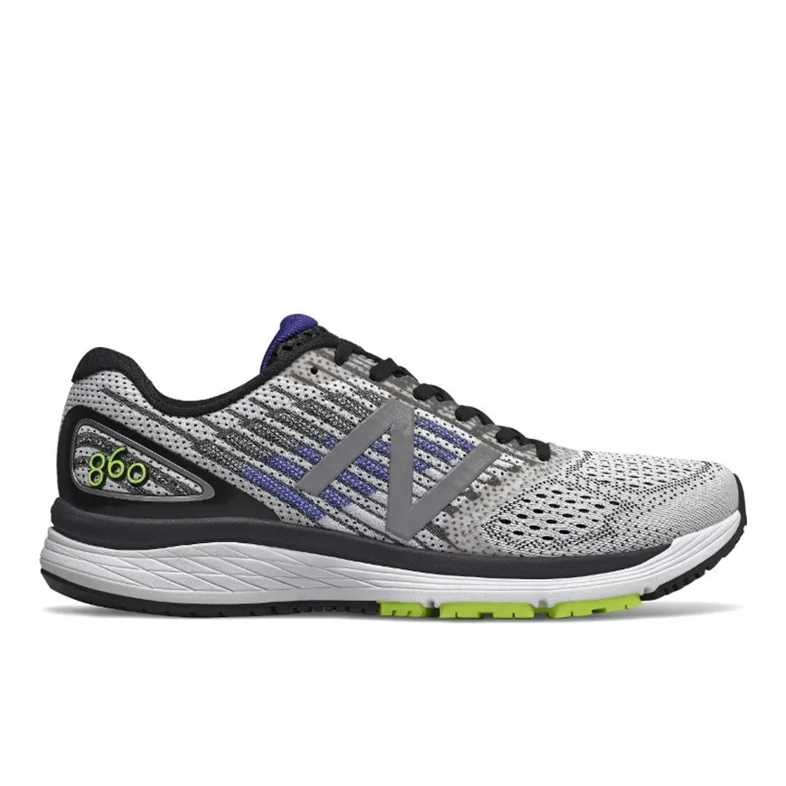 New Balance M860 v9 (White with UV Blue)