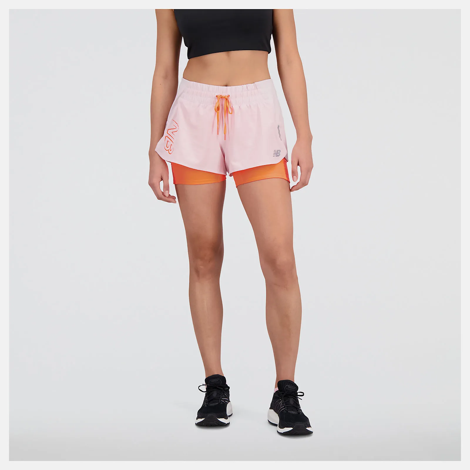 New Balance Printed Impact Run 2in1 SS23 W (Stone Pink)