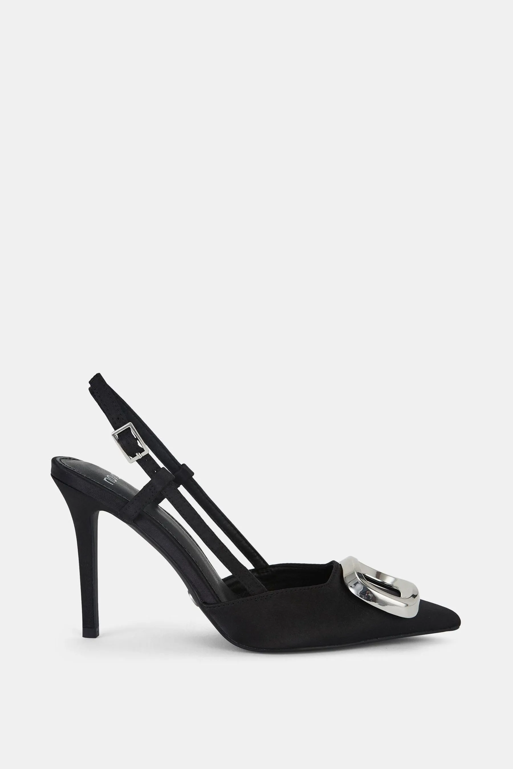 Novo - Yamini Satin - Décolleté con Scarpe cinturino posteriore e dettagli in pelle