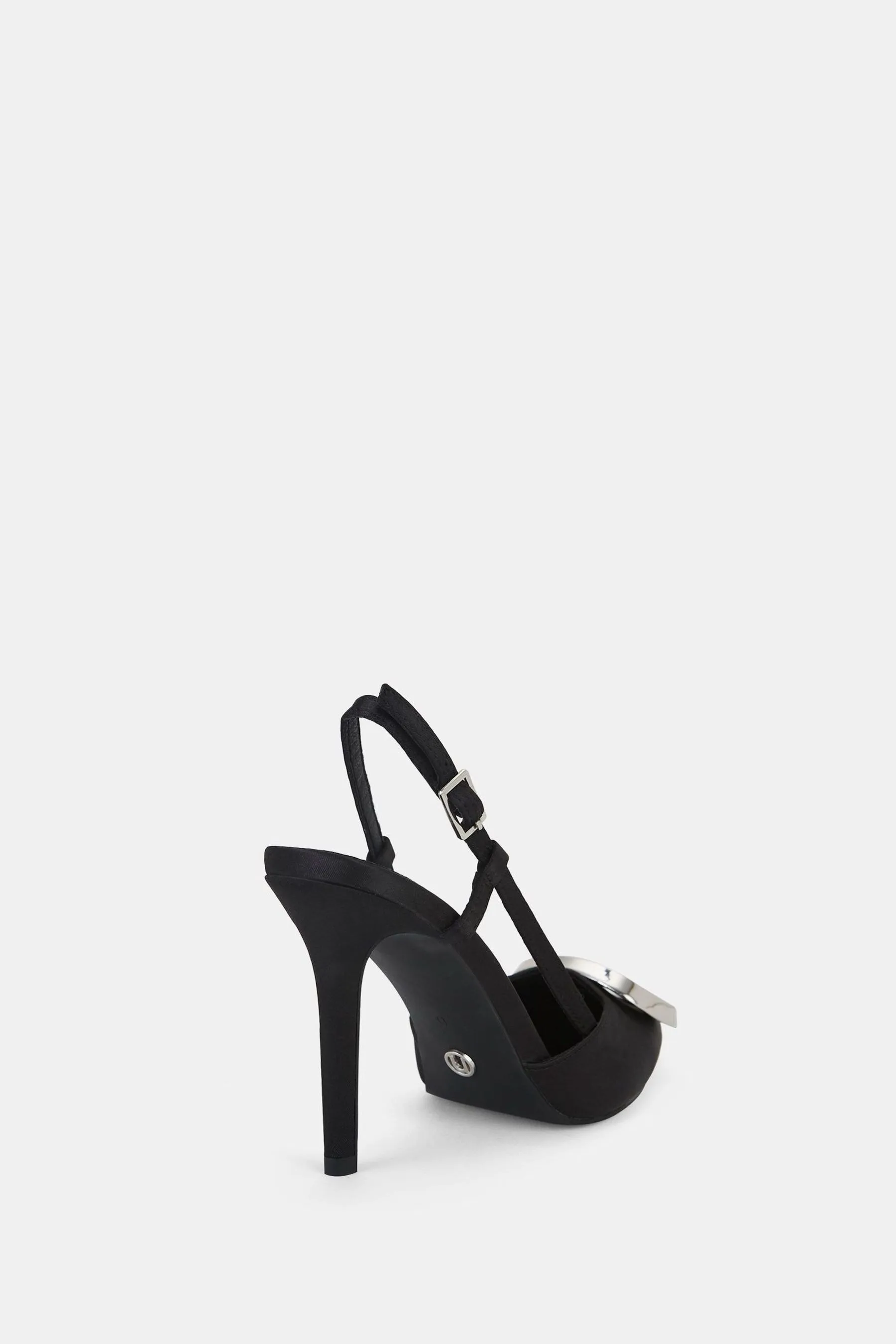 Novo - Yamini Satin - Décolleté con Scarpe cinturino posteriore e dettagli in pelle